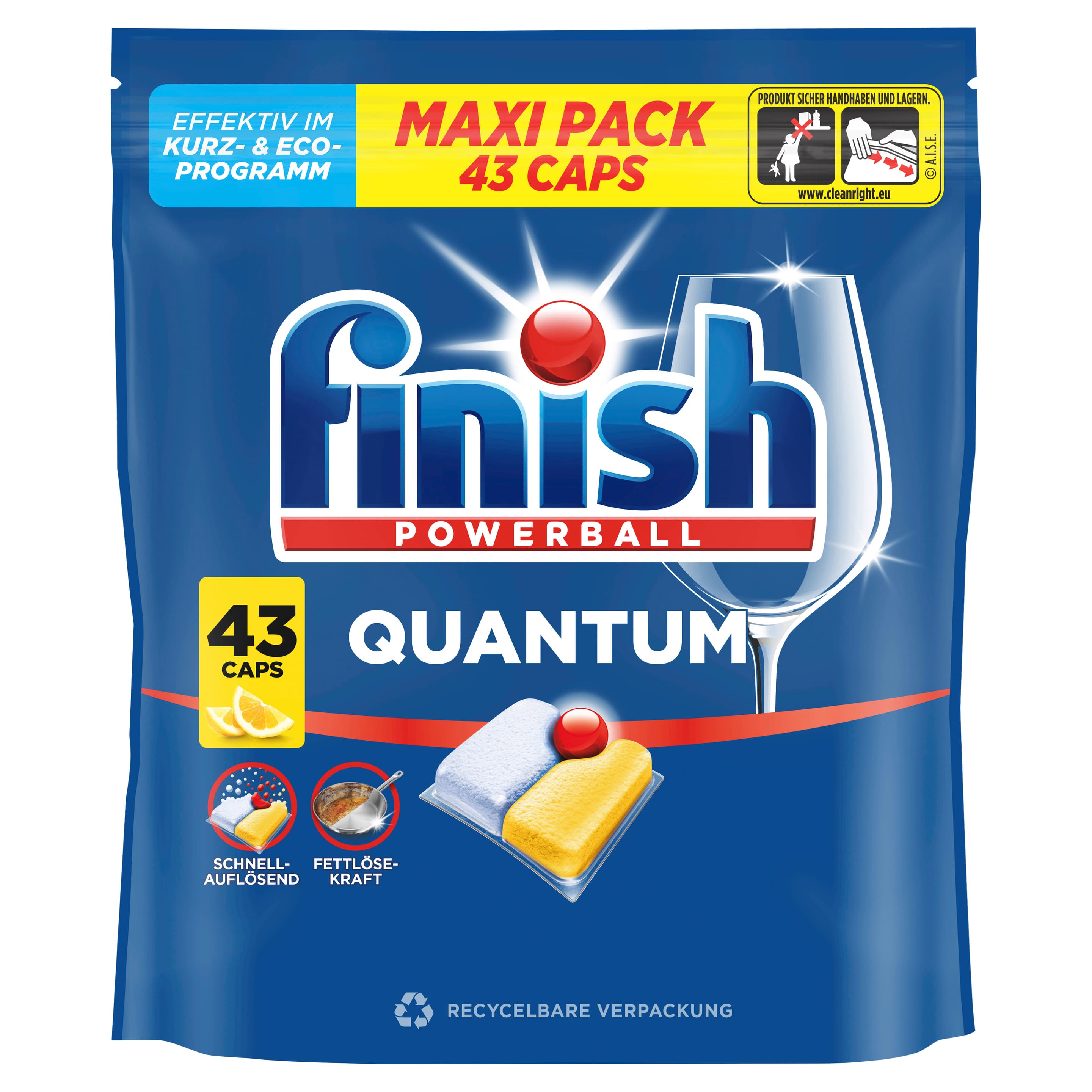 Finish Quantum Maxipack Citrus 43 Caps