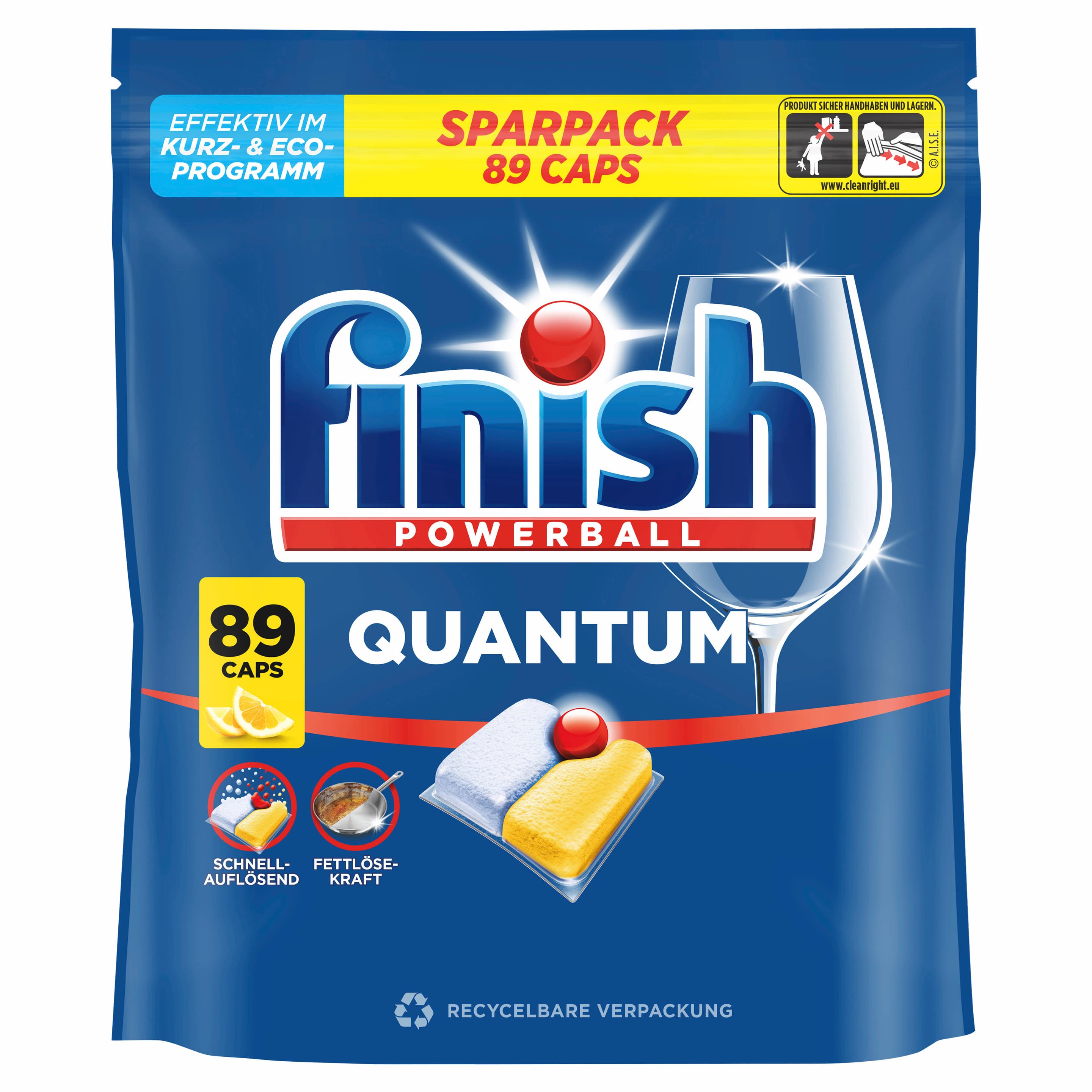 Finish Quantum Sparpack Citrus 89 Caps