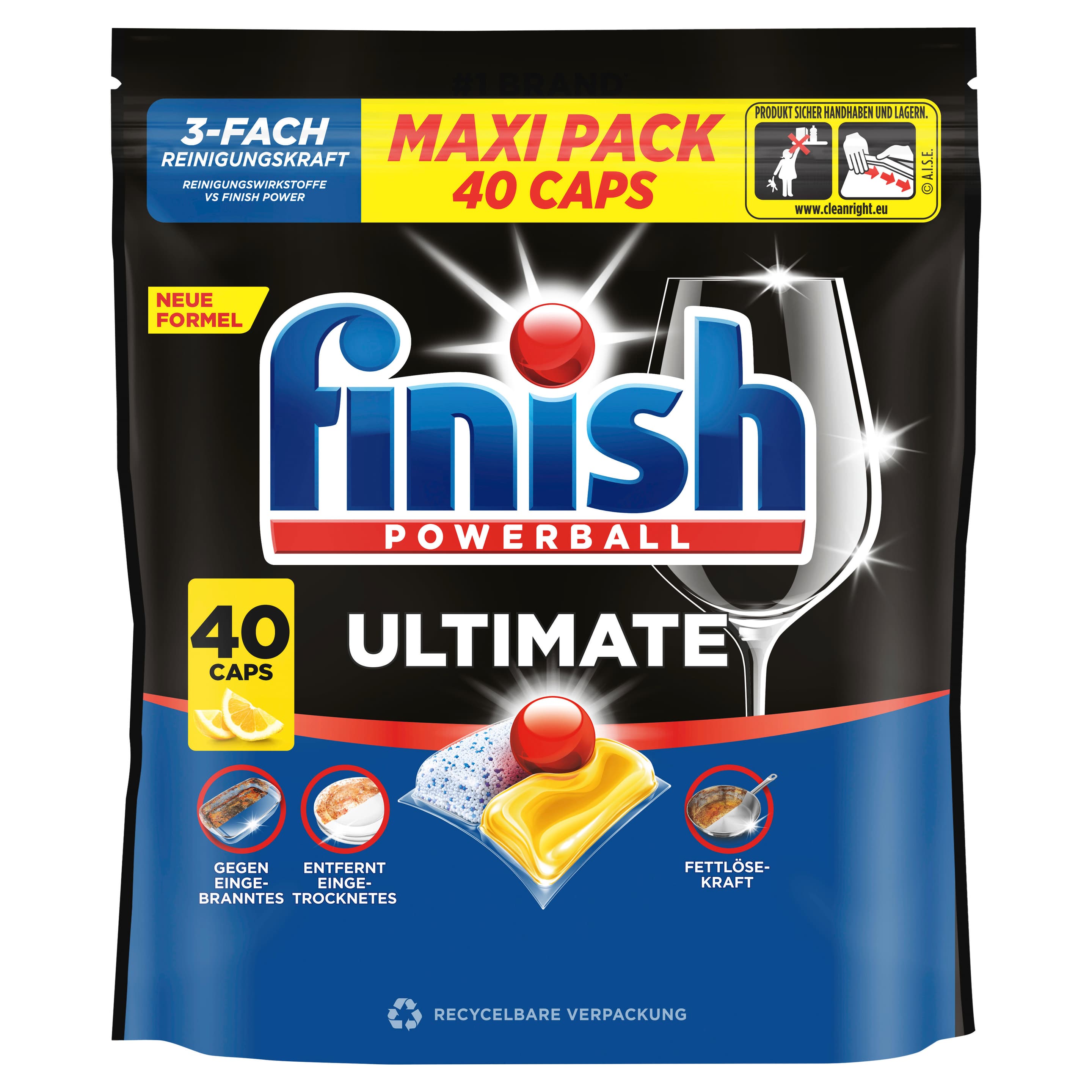 Finish Ultimate Maxipack Citrus 40 Caps