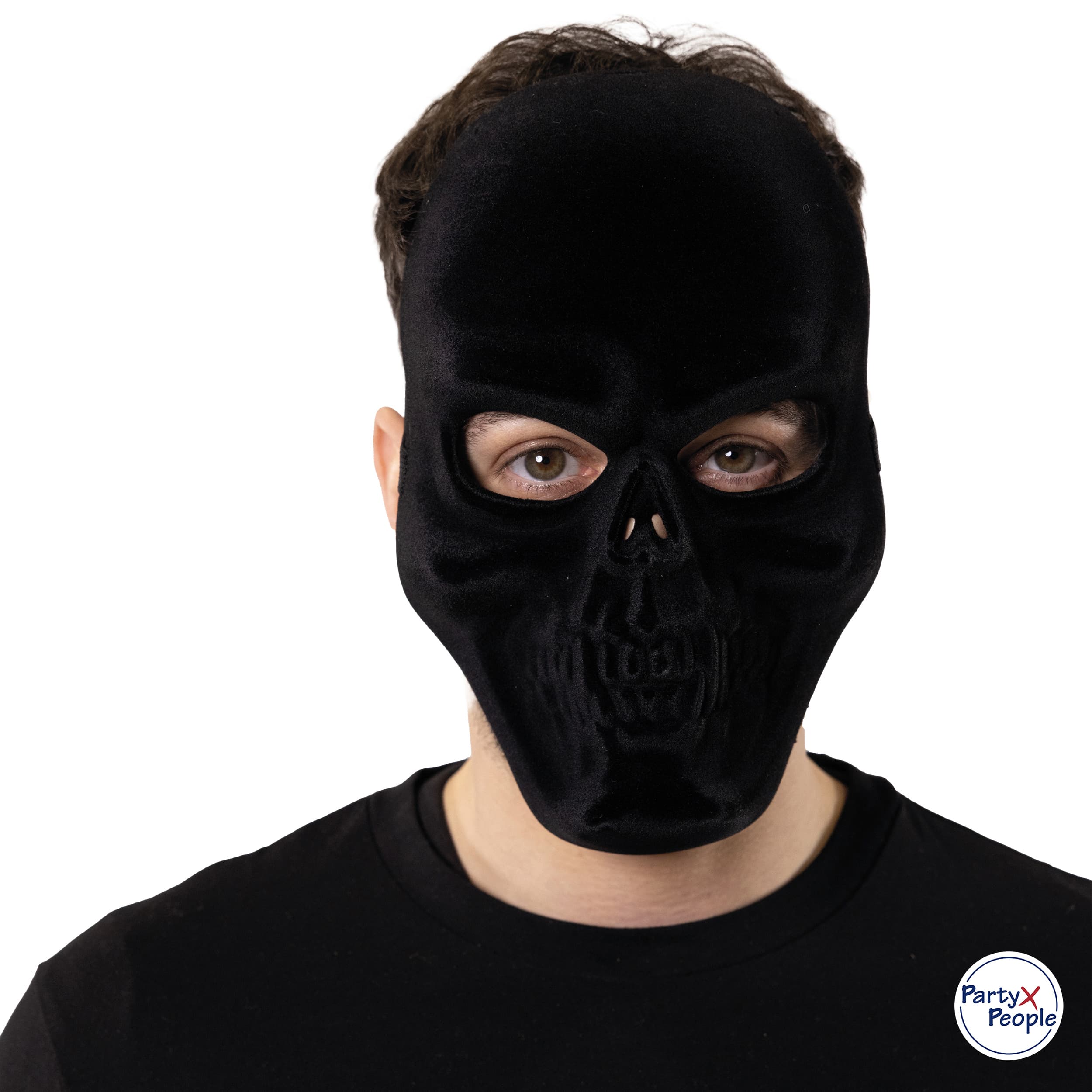PartyxPeople - Black Velvet Maske