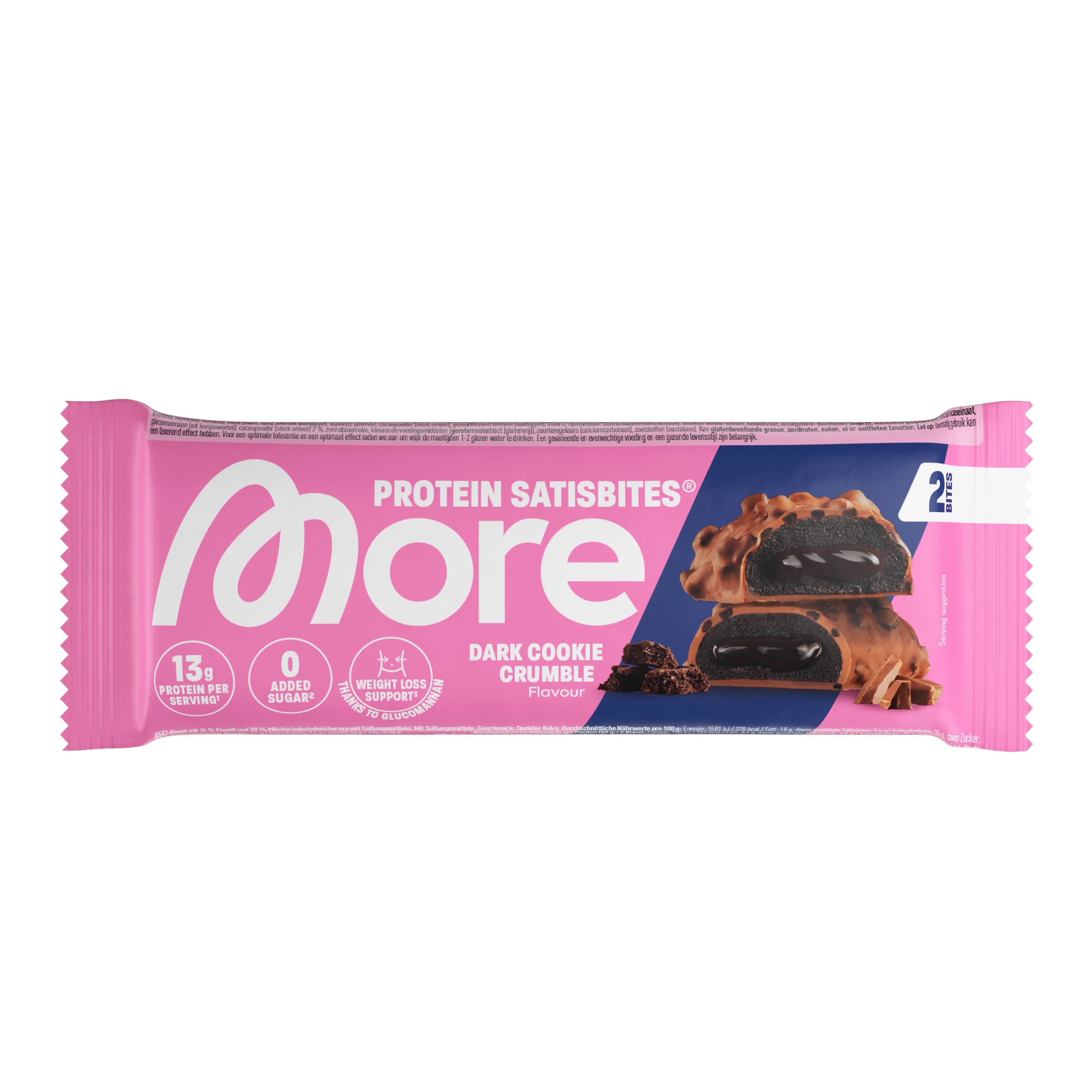 More Proteinriegel Satisbite Bar Dark Cookie Crumble