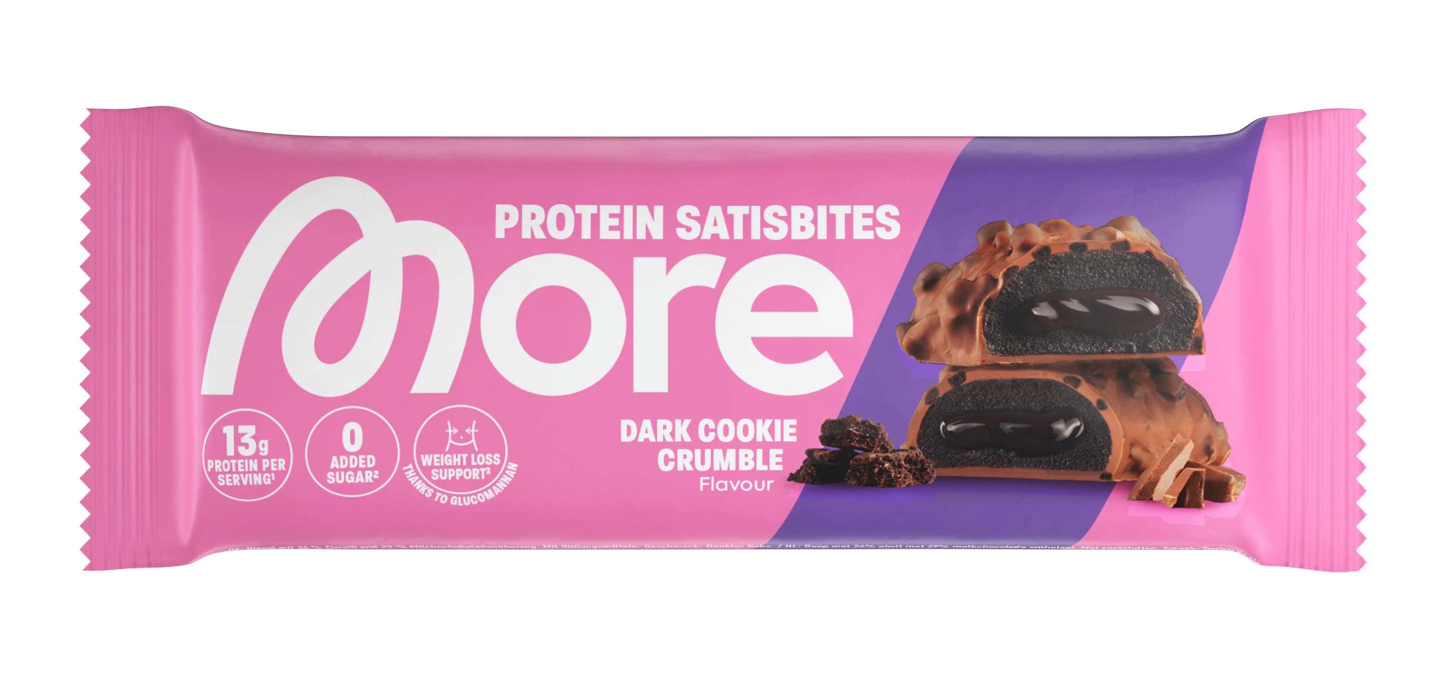 More Proteinriegel Satisbite Bar Dark Cookie Crumble