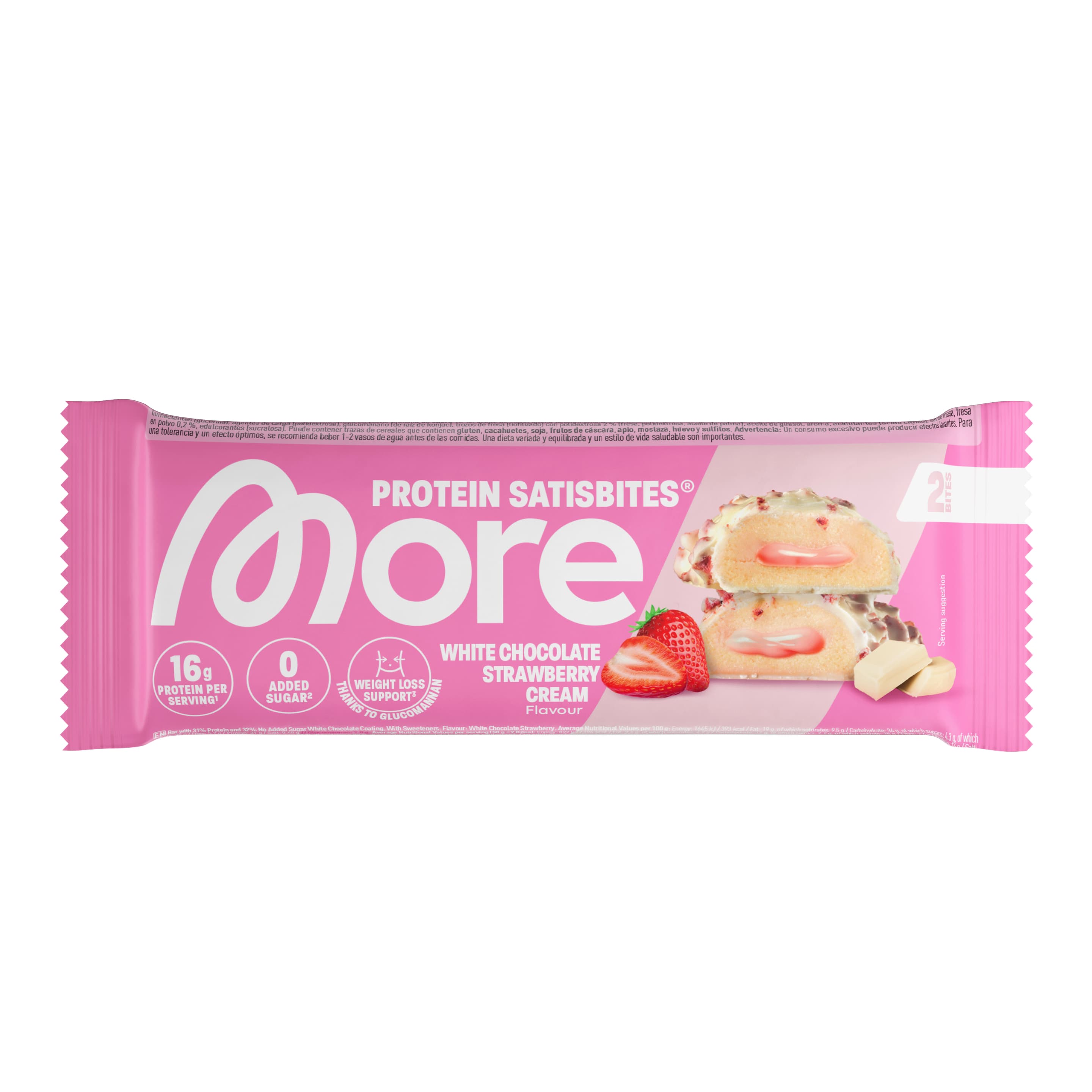 More Proteinbar Satisbite Bar White Strawberry Cream