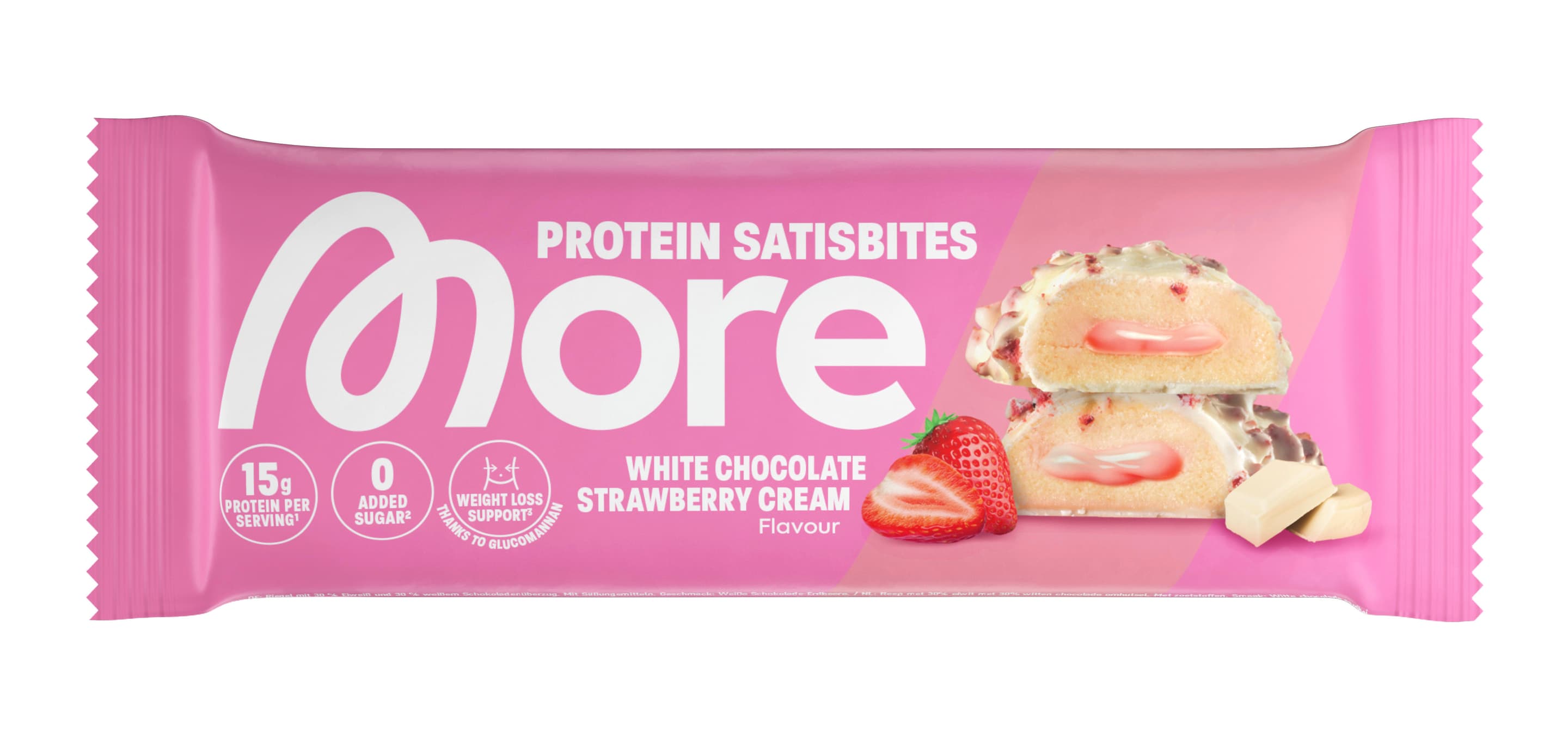 More Proteinbar Satisbite Bar White Strawberry Cream