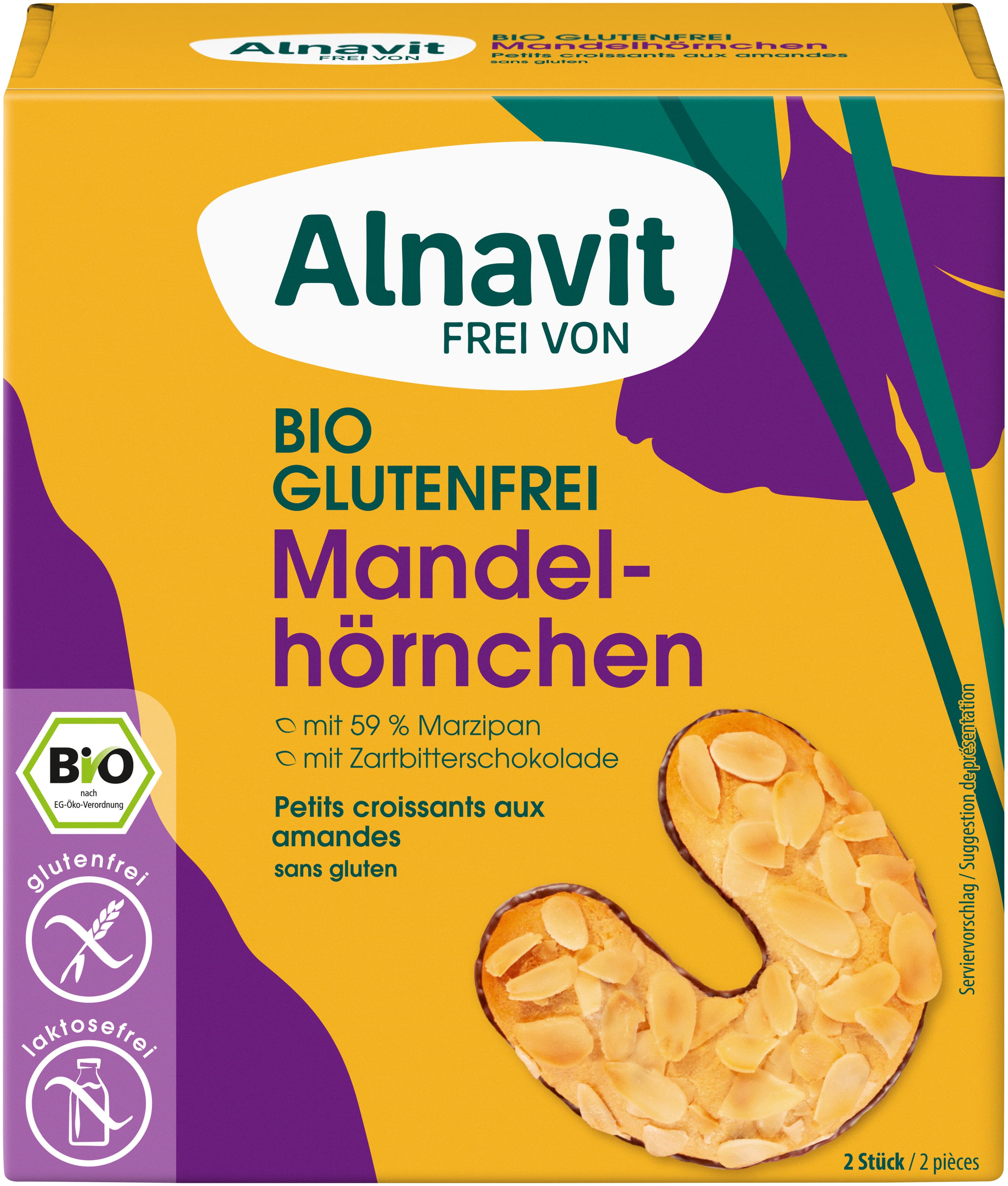 Alnavit Bio Mandelhörnchen glutenfrei