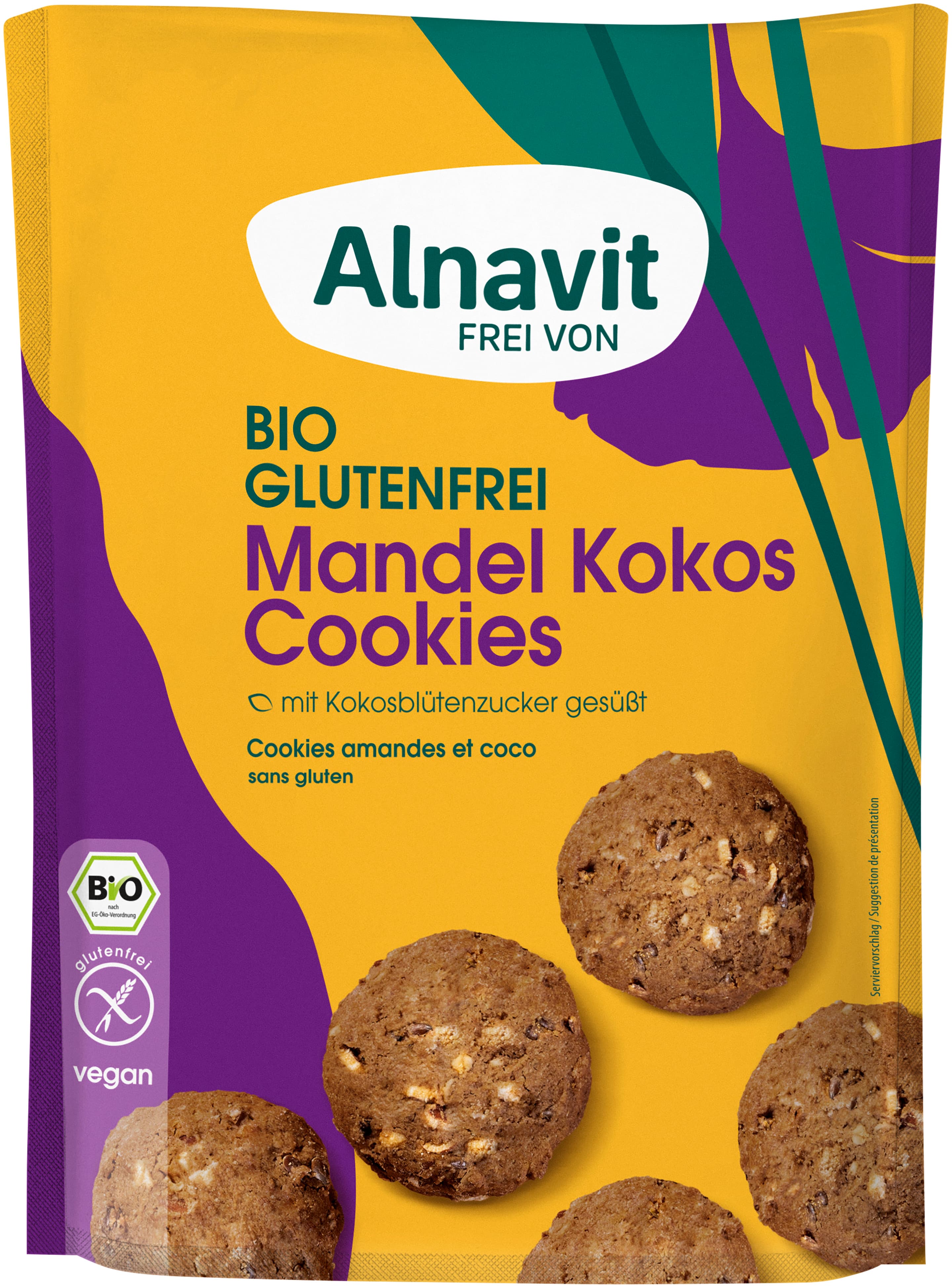 Galletas orgánicas de almendra y coco Alnavit sin gluten