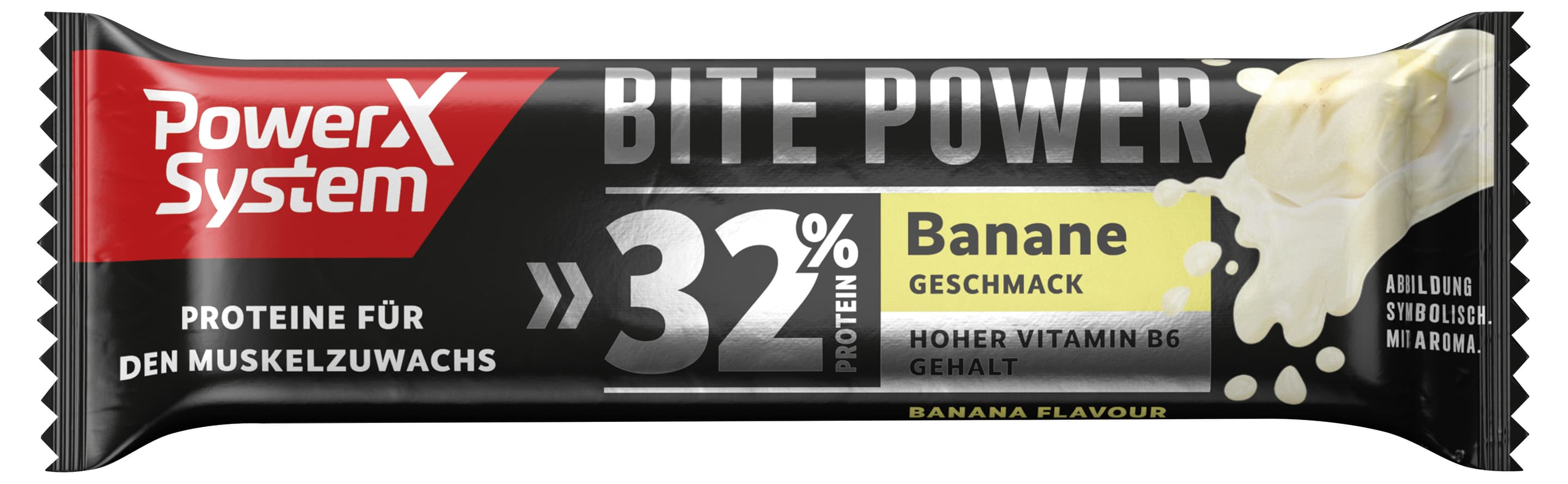 Power System Proteinriegel Bite Power Banane