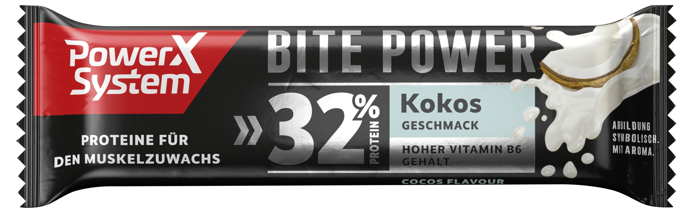 Power System Proteinriegel Bite Power Kokos