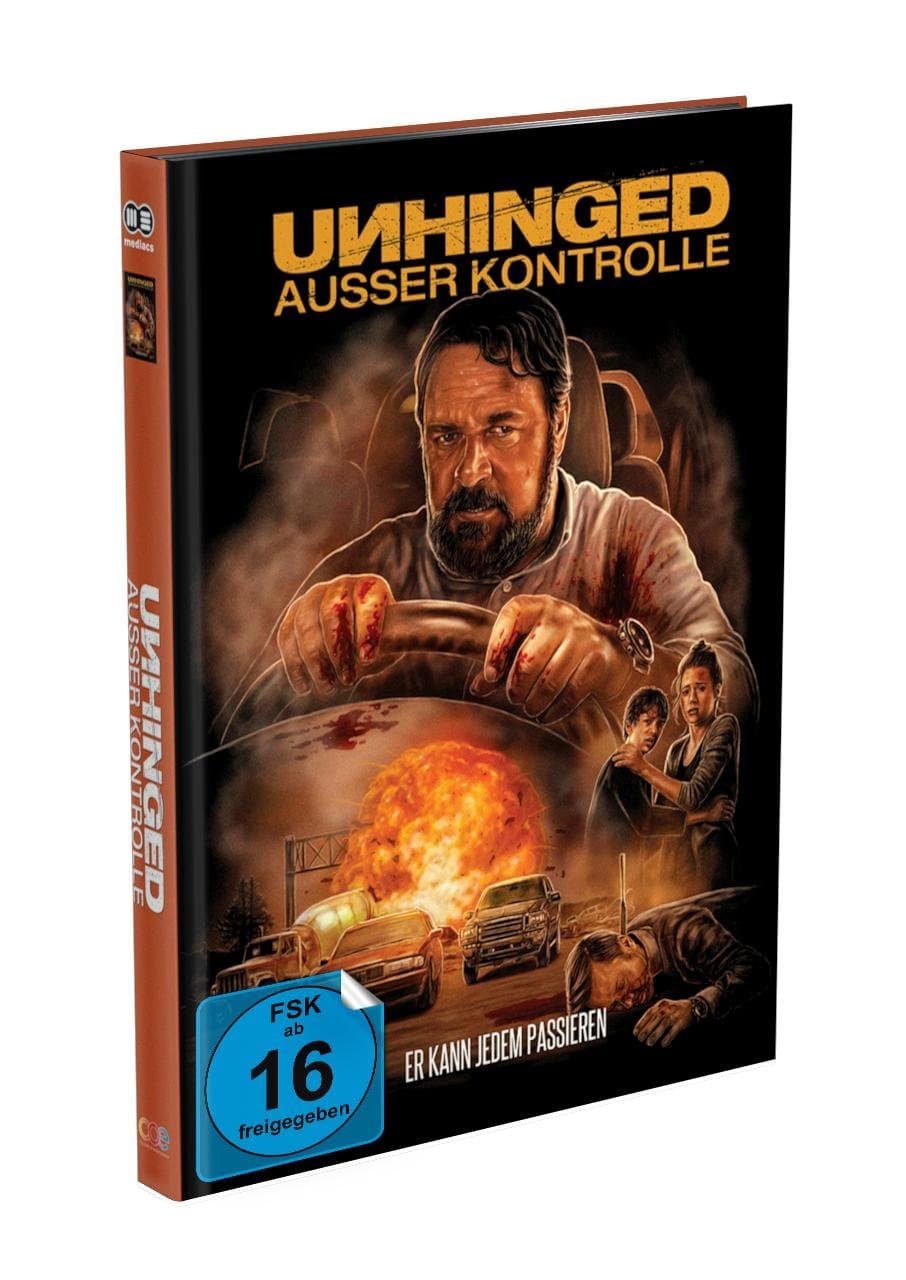 UNHINGED – AUSSER KONTROLLE - 2-Disc Mediabook Cover A (4K UHD + Blu-ray) Limited 500 Edition