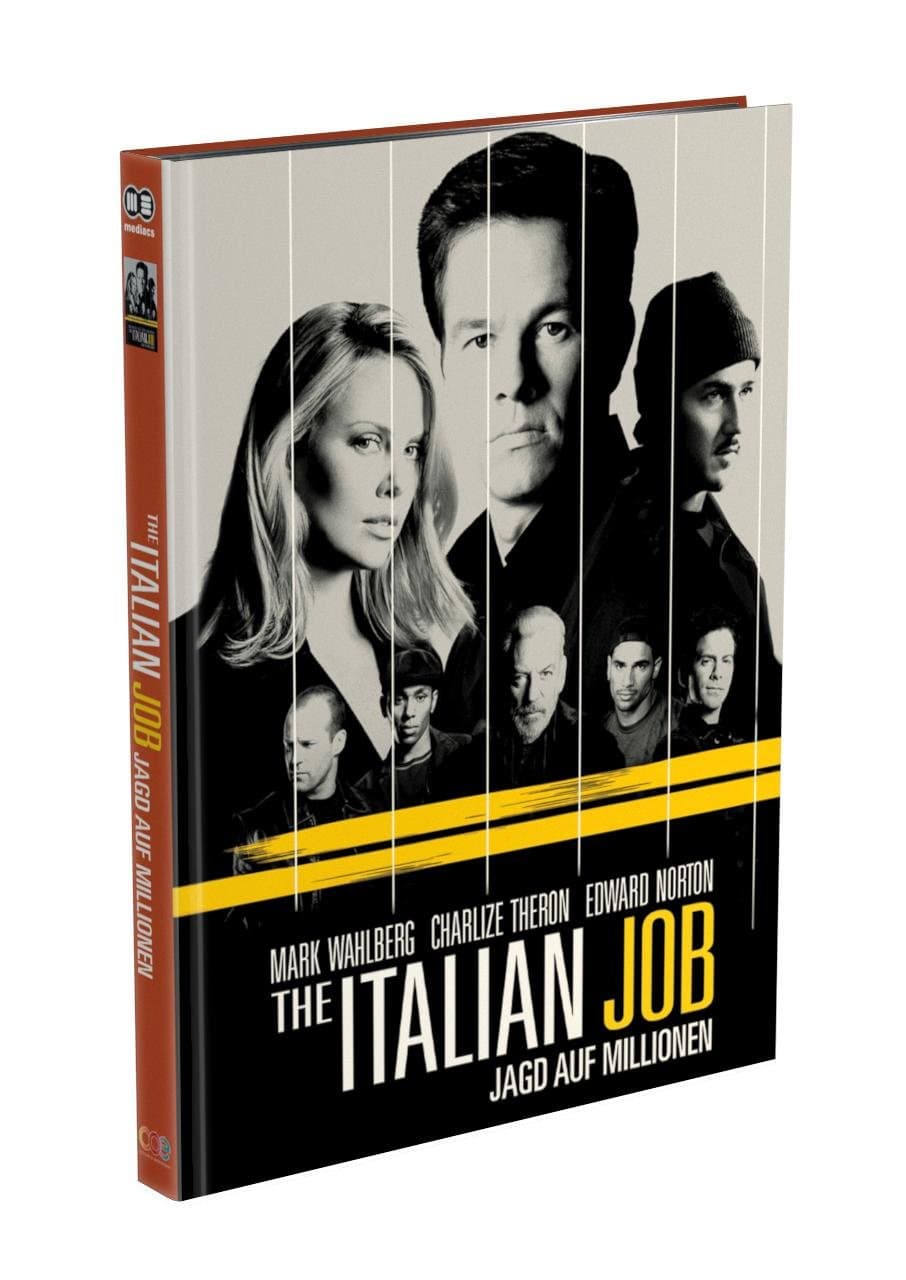 THE ITALIAN JOB – Jagd auf Millionen - 2-Disc Mediabook Cover B (Blu-ray + DVD) Limited 500 Edition – Uncut