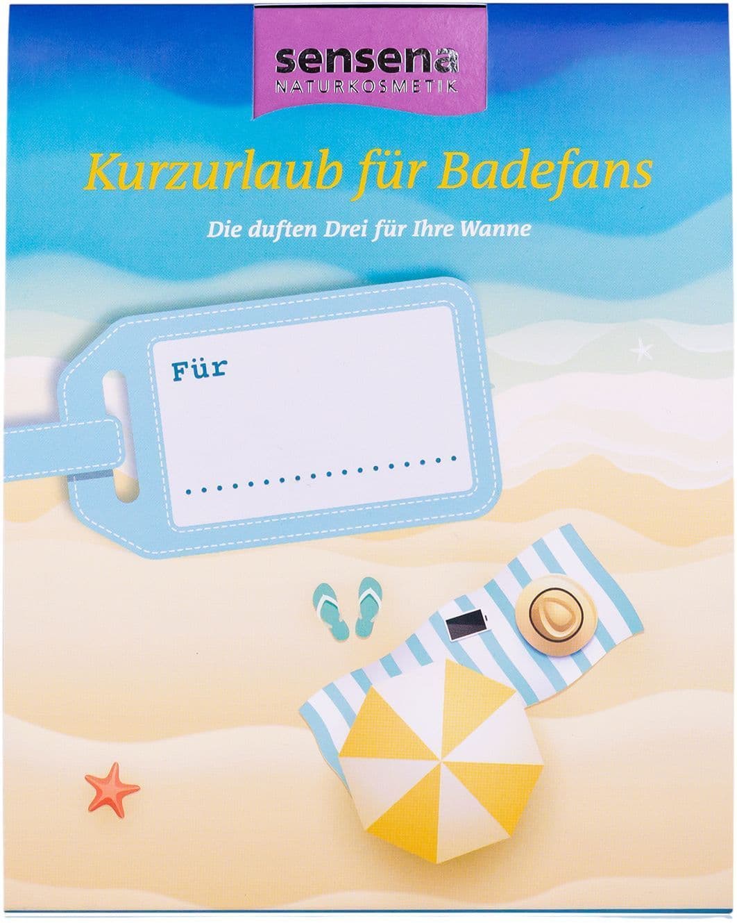 sensena NATURKOSMETIK Bade-Trio Kurzurlaub für Badefans