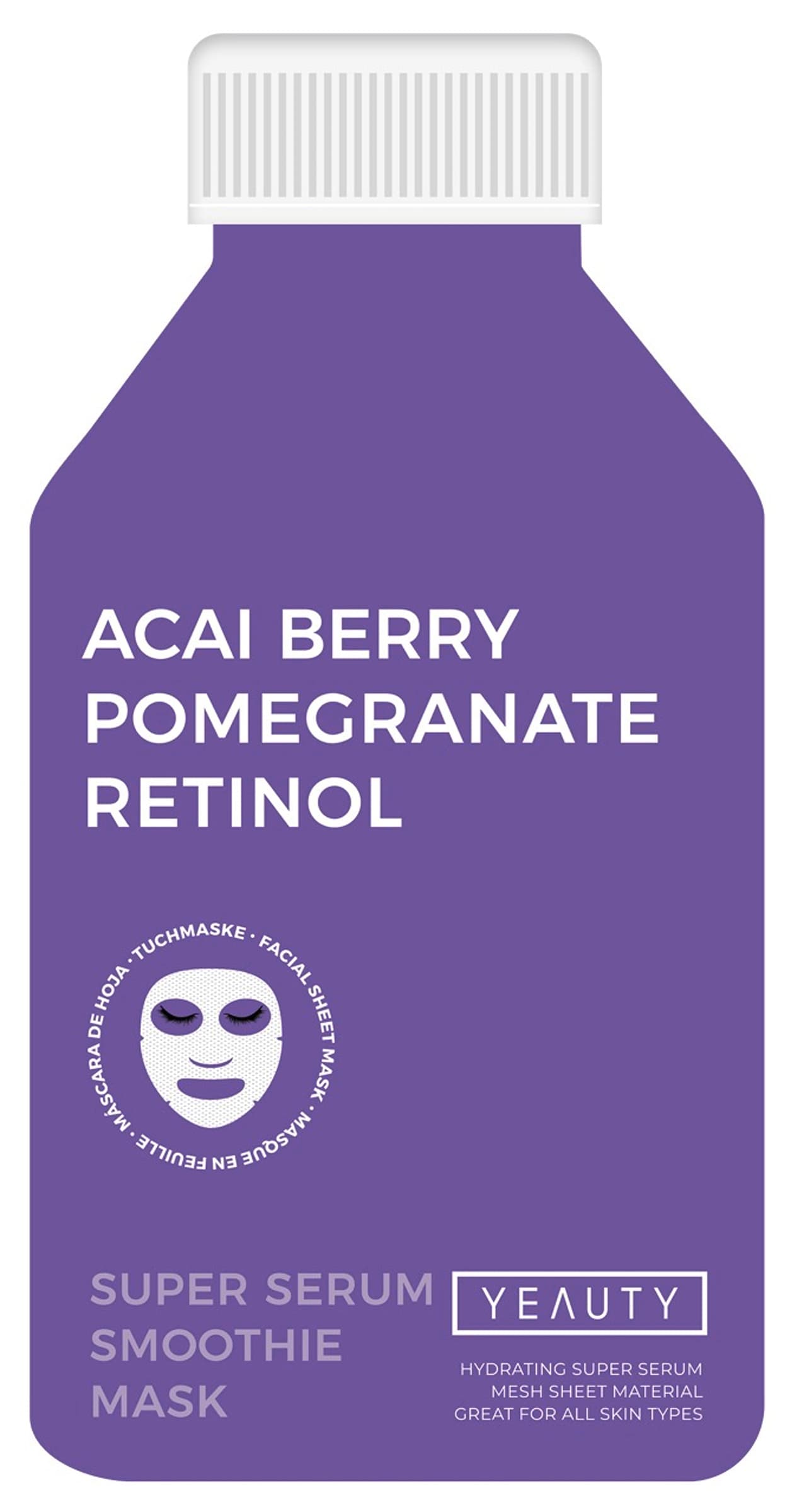 Yeauty Tuchmaske Acai Berry Pomegranate Retinol