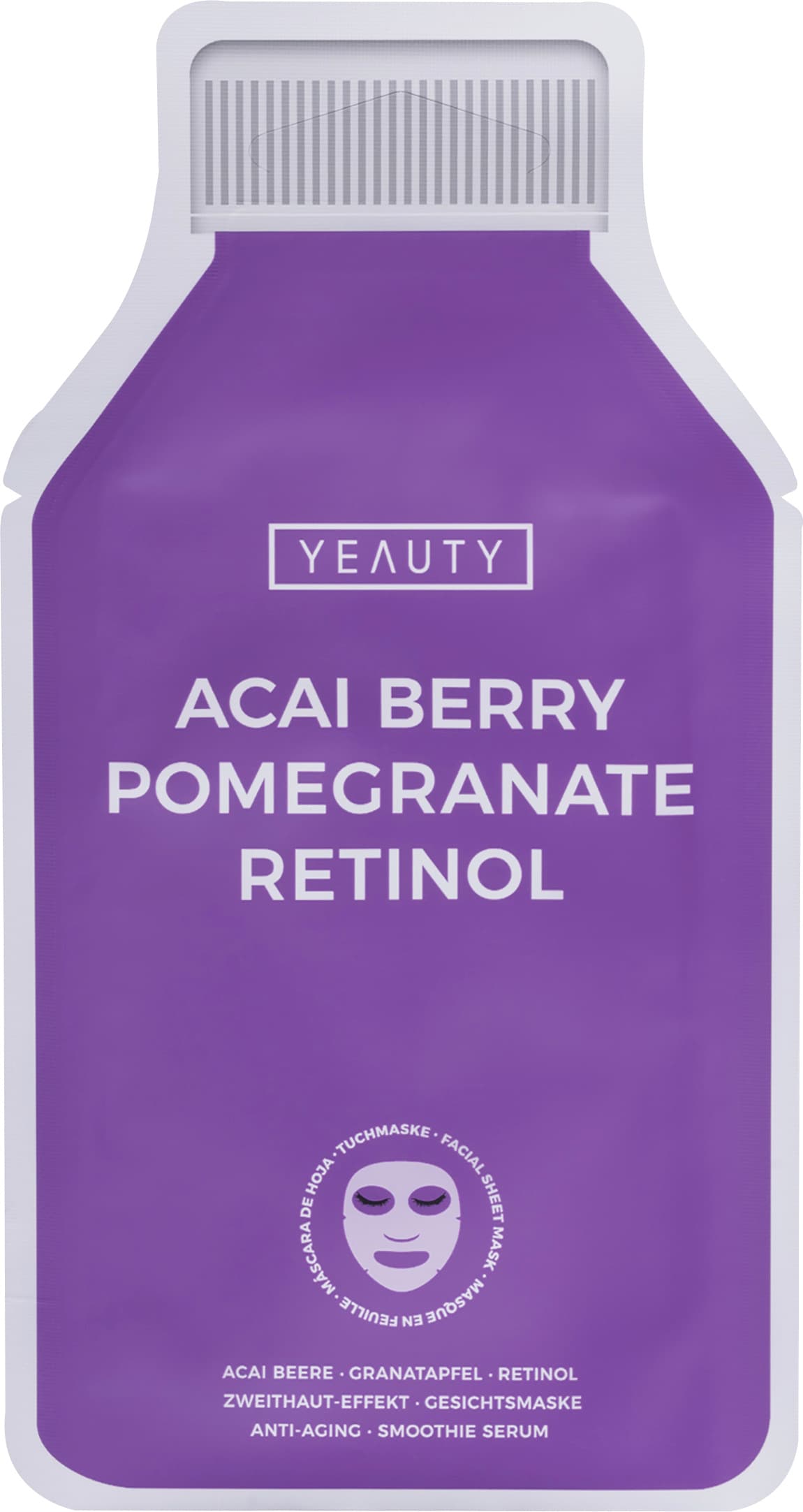 Yeauty Tuchmaske Acai Berry Pomegranate Retinol
