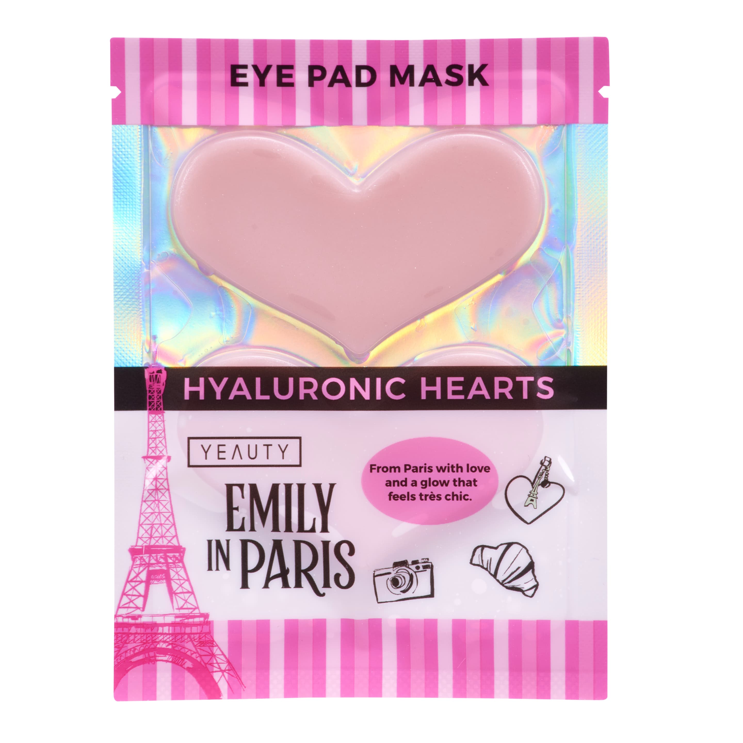 YEAUTY Emily in Paris Hyaluronic Hearts Eye Pad Mask
