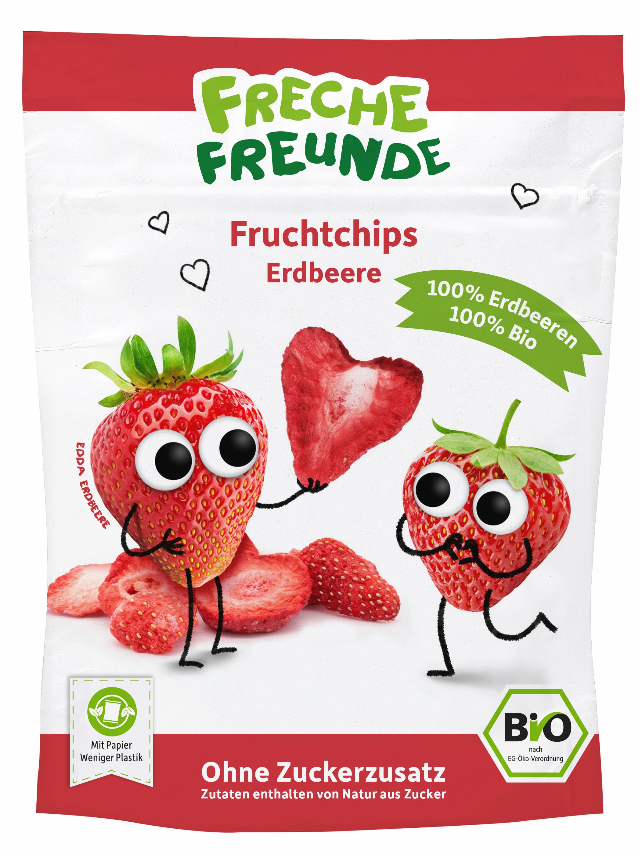 Freche Freunde Bio Fruchtchips 100% Erdbeere