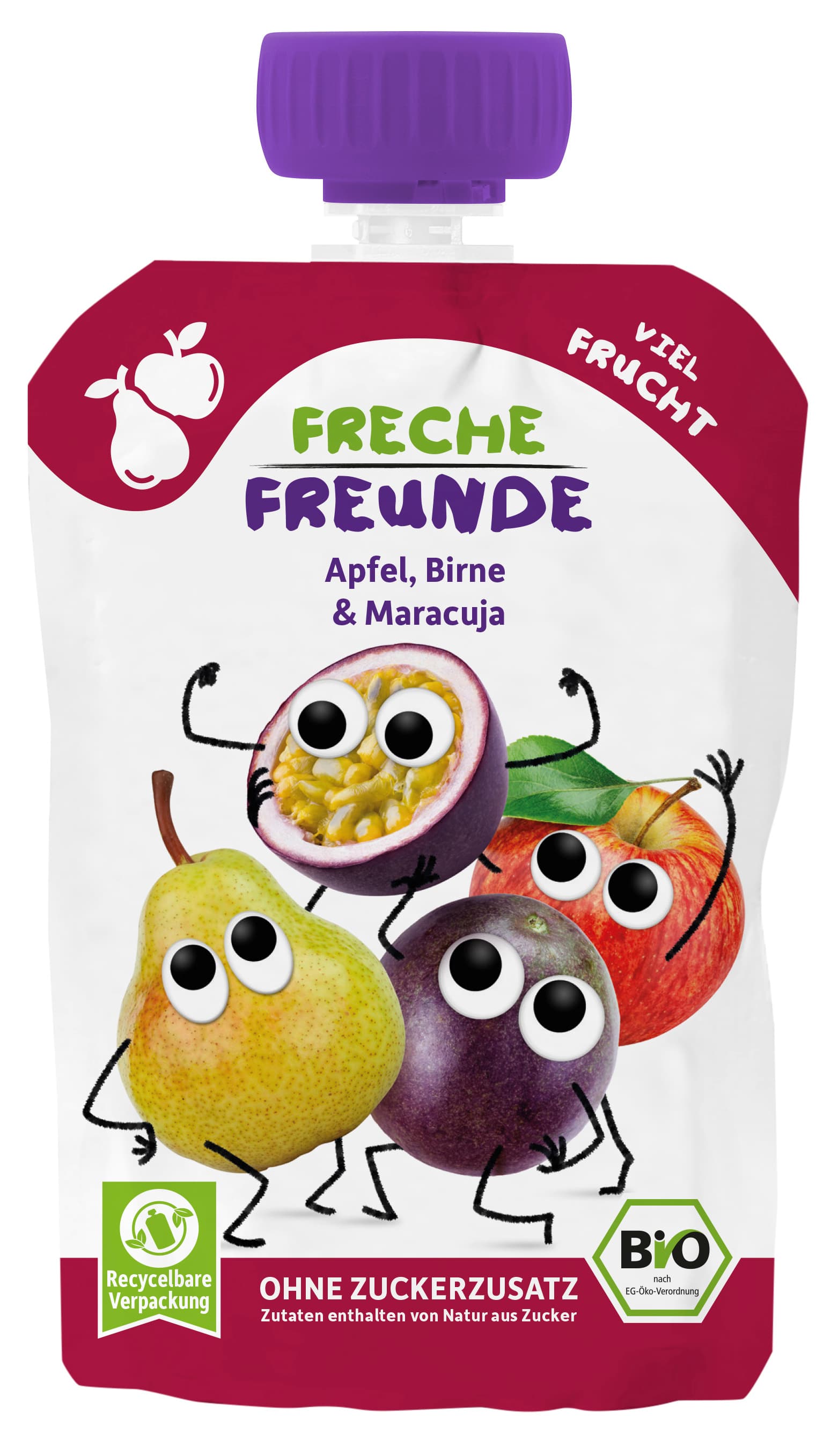 Freche Freunde Quetschie Apfel, Birne & Passionsfrucht