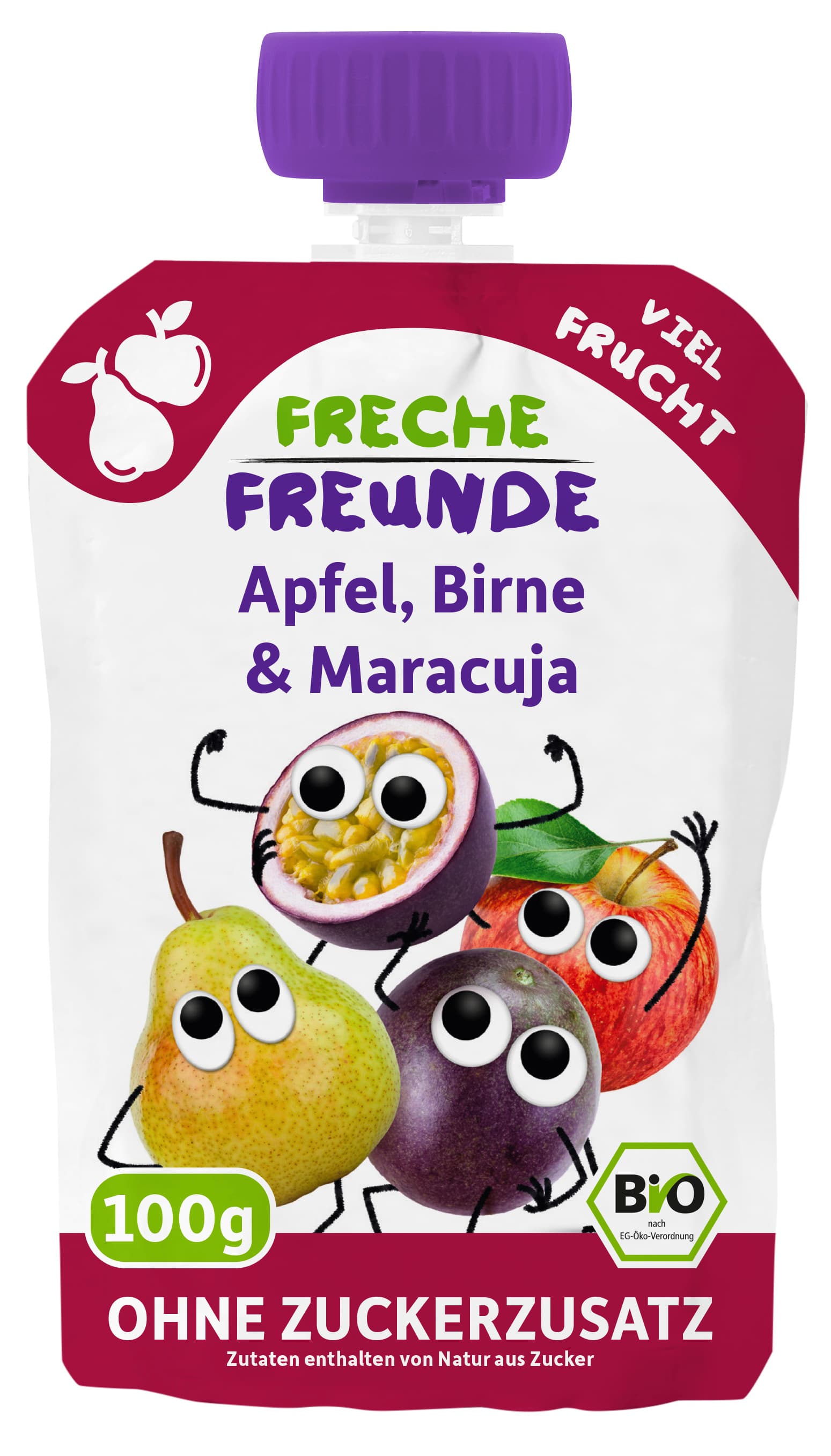 Freche Freunde Quetschie Apfel, Birne & Passionsfrucht