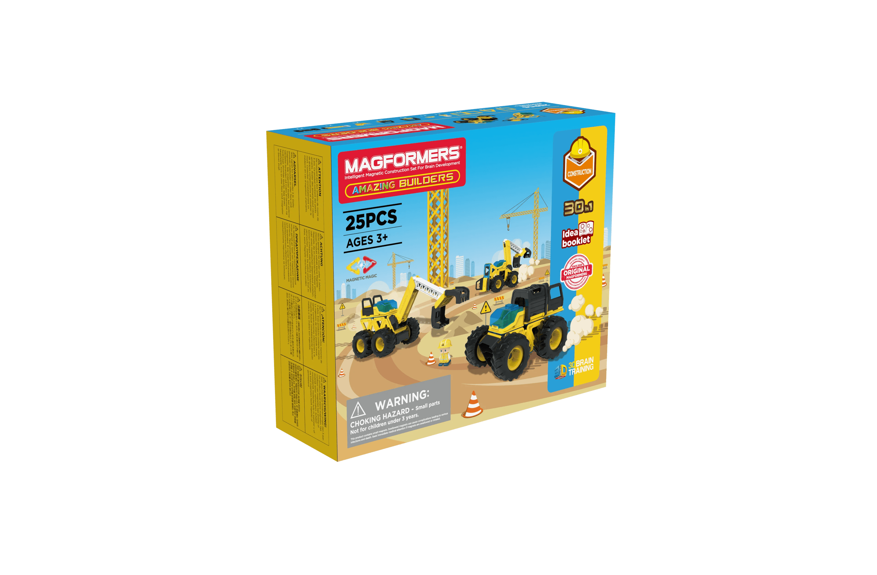 Magformers 279-31 Amazing Builders Set – magnetisches Konstruktionsspielzeug, 25 Teile
