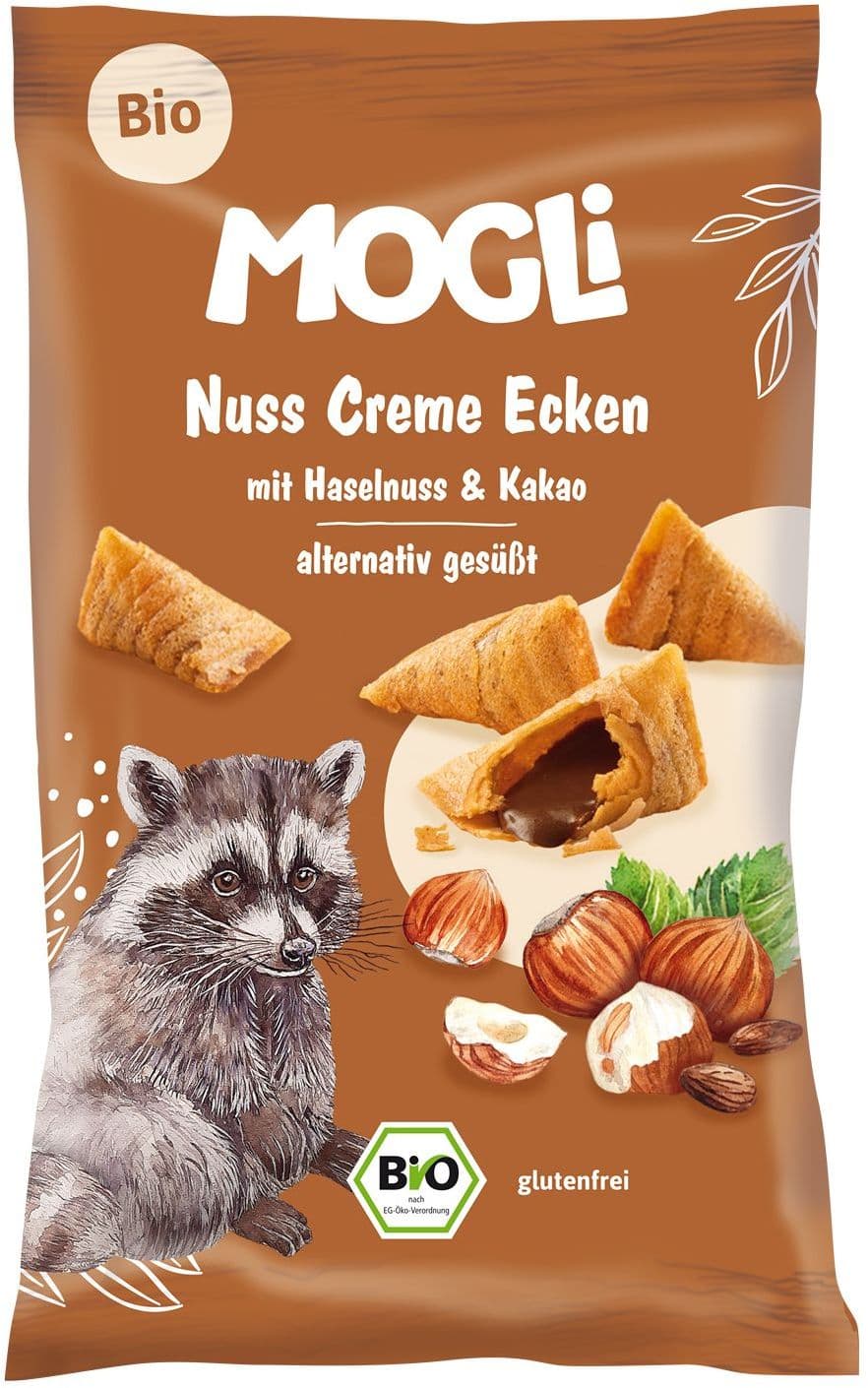 MOGLI Bio Nuss Creme Ecken mit Haselnuss & Kakao