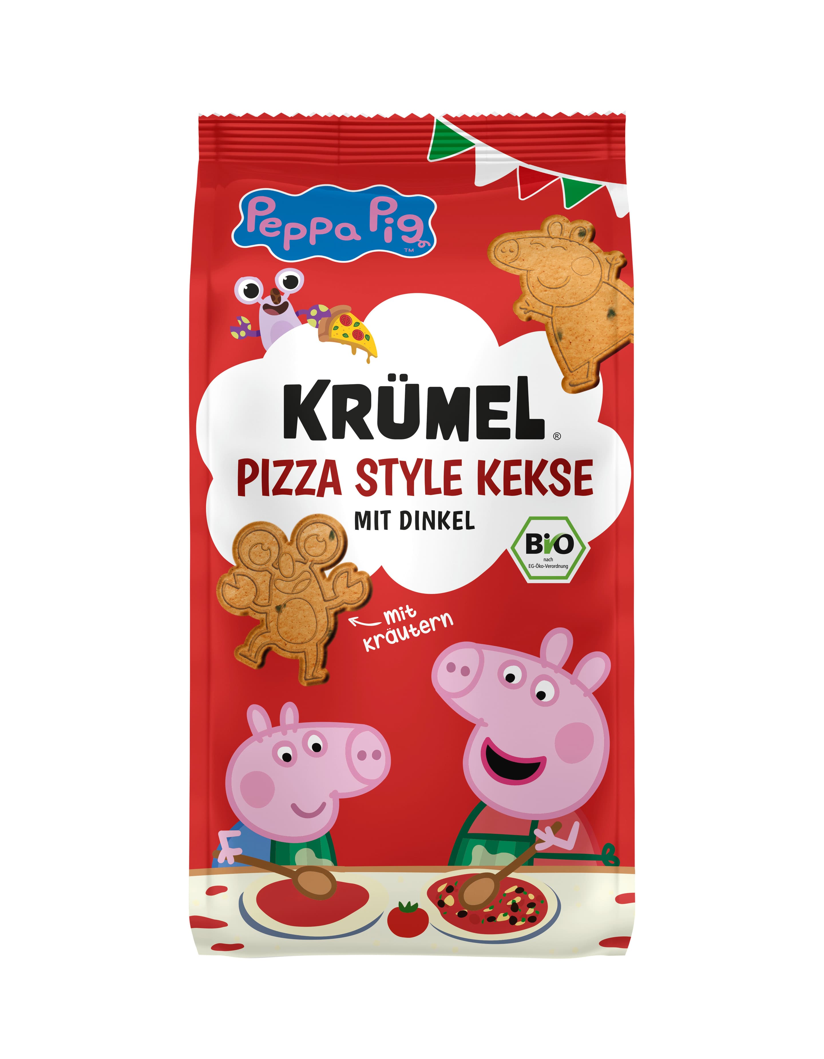 Krümel Bio Pizza Style Kekse Peppa X Krümel
