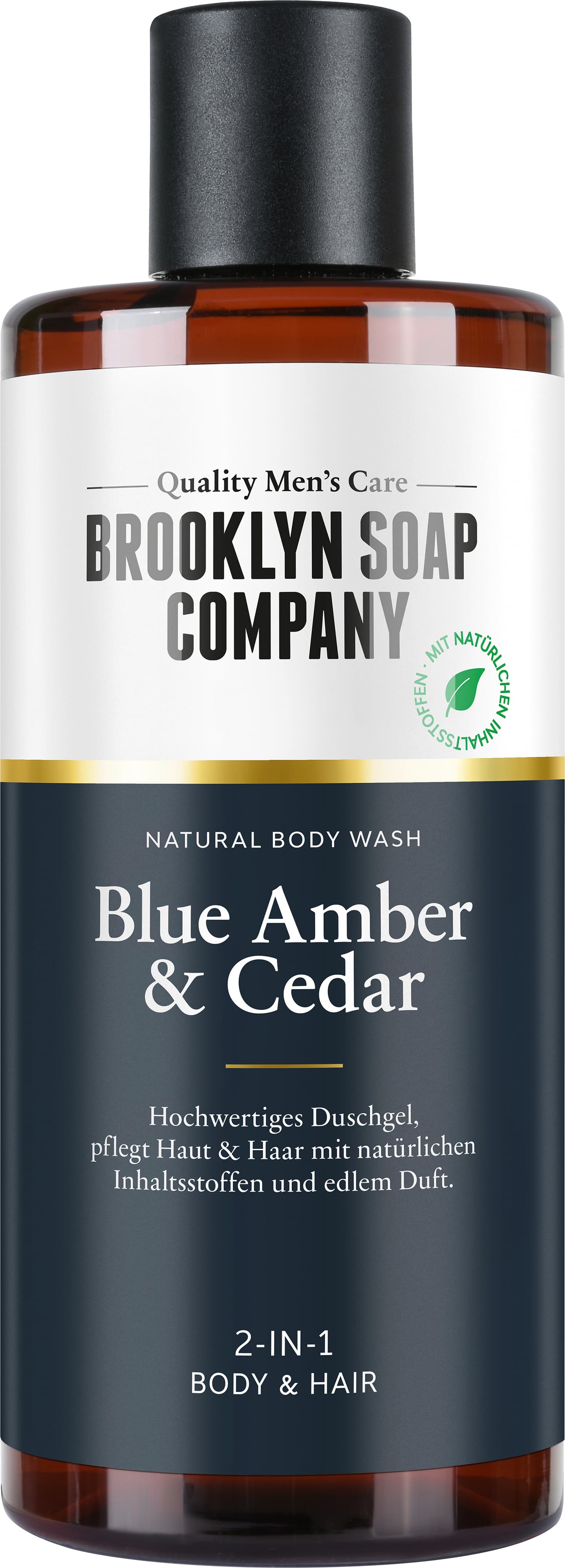 BROOKLYN SOAP COMPANY Blue Amber & Cedar Duschgel