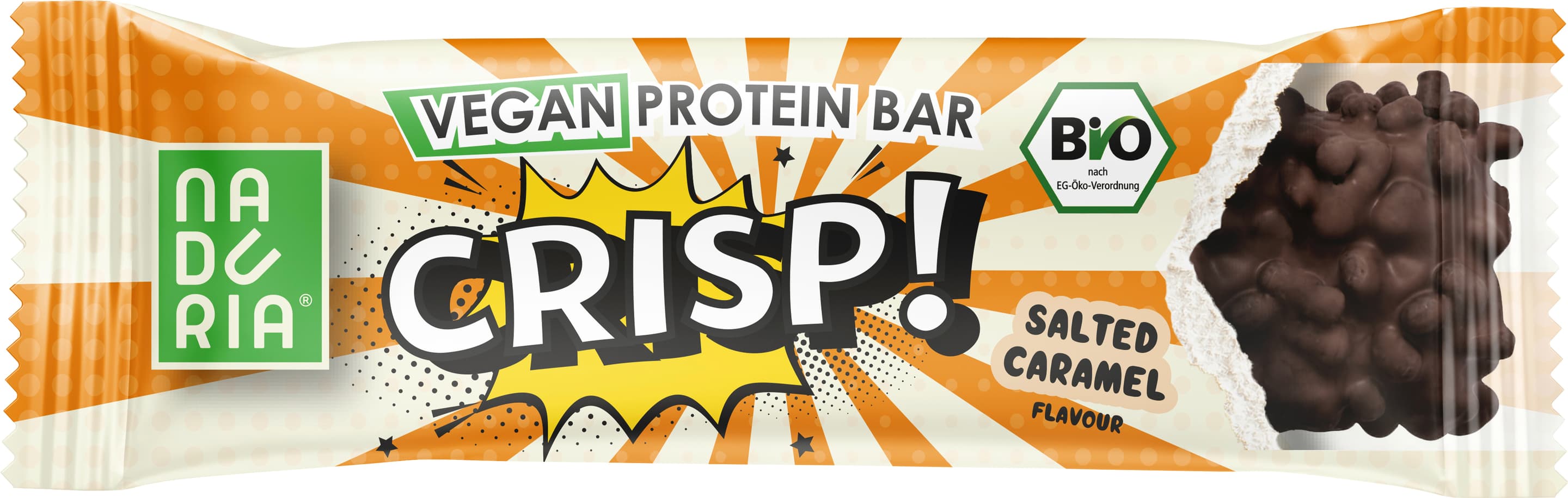 NADURIA Bio Vegan Proteinriegel CRISP! Salted Caramel