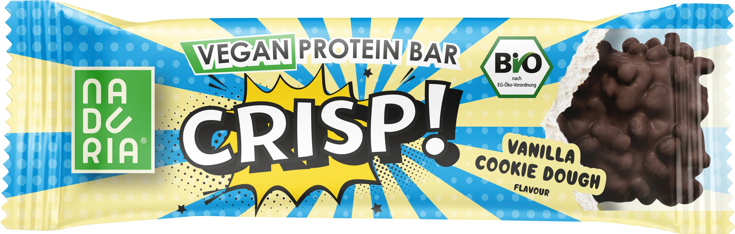 NADURIA Bio Vegan Proteinriegel CRISP! Vanilla Cookie Dough