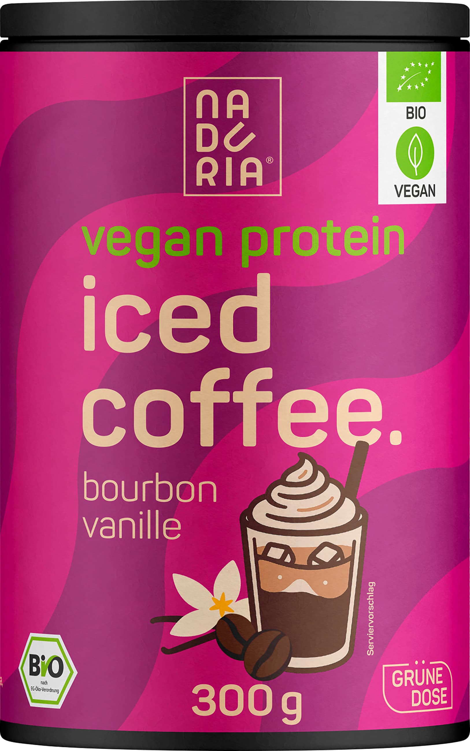 NADURIA Bio Vegan Proteinshake Iced Coffee & Bourbon Vanille