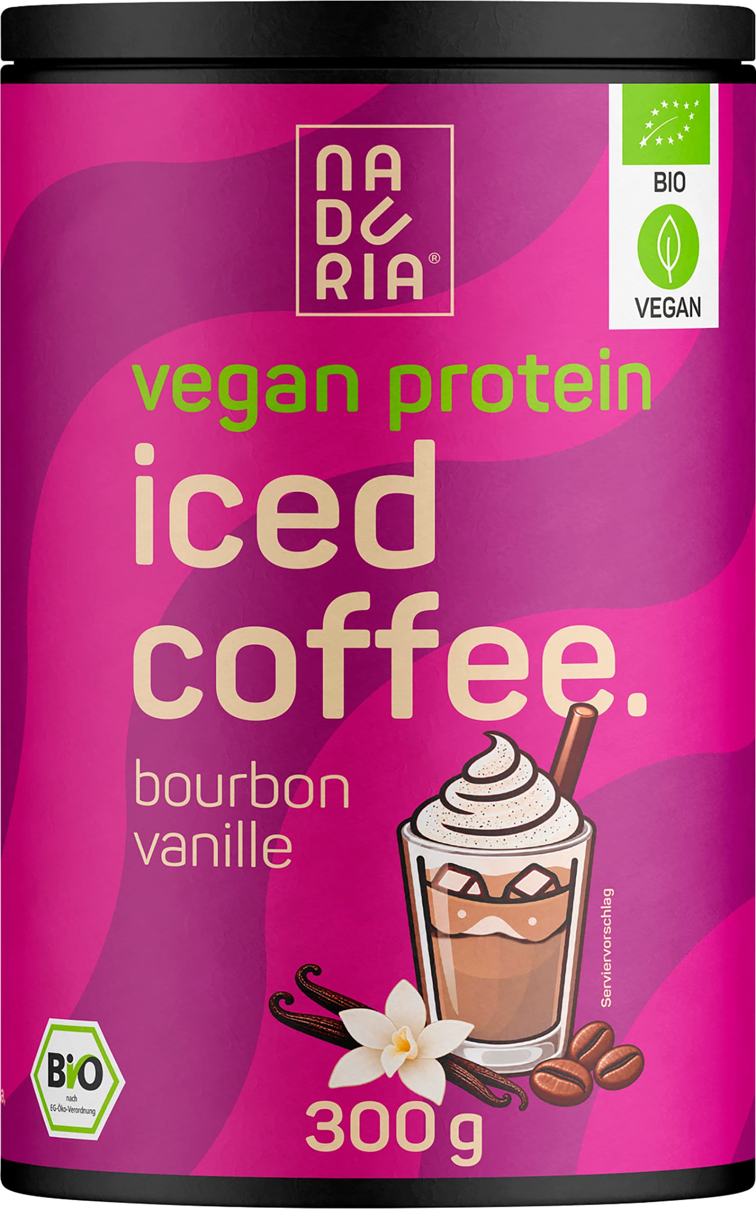 NADURIA Bio Vegan Proteinshake Iced Coffee & Bourbon Vanille