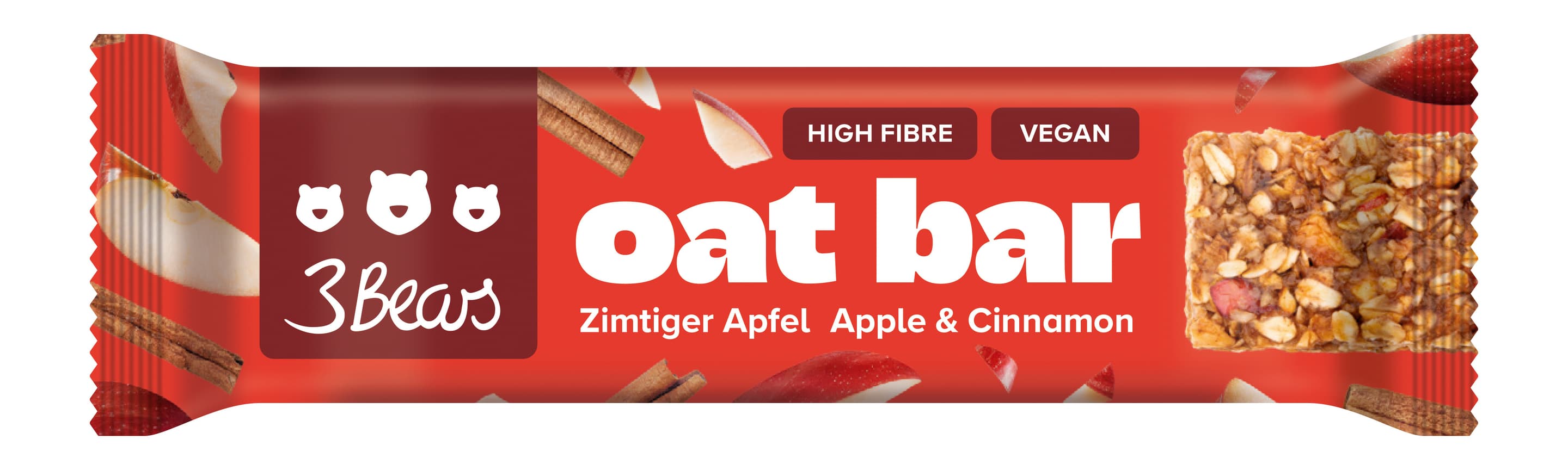 3Bears Oat Bar Riegel Zimtiger Apfel