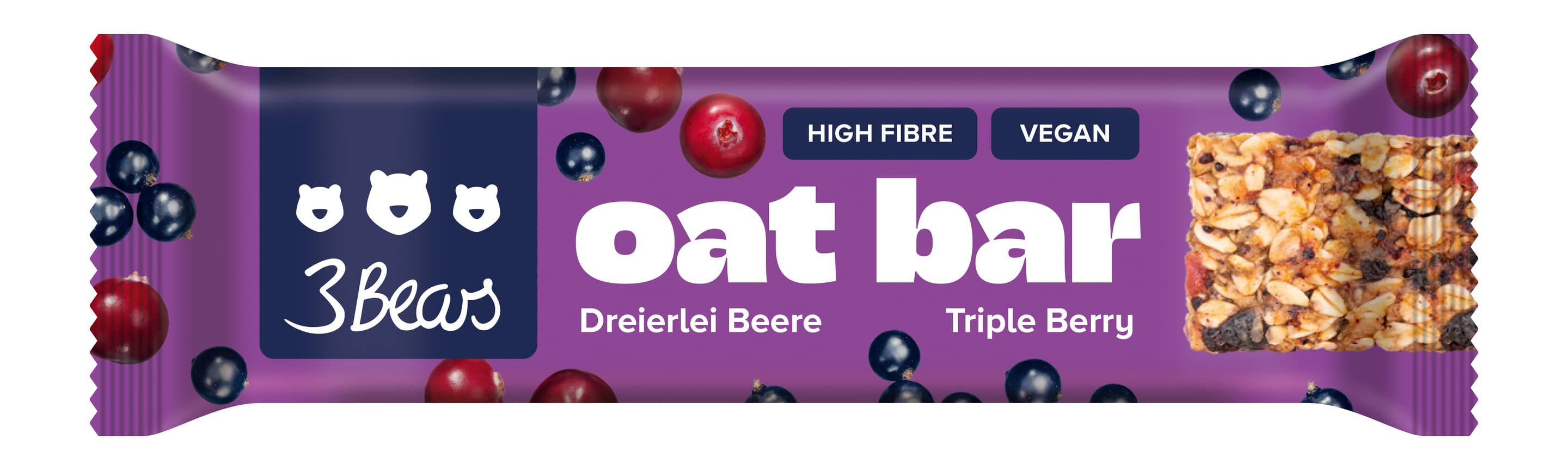 3Bears Oat Bar - Dreierlei Beere