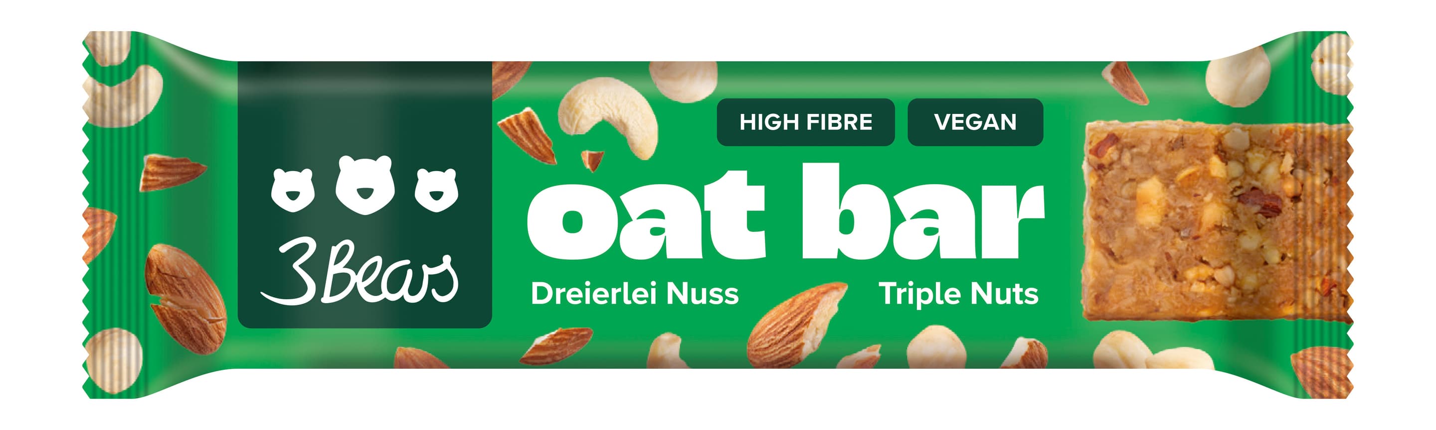 3Bears Oat Bar - Dreierlei Nuss