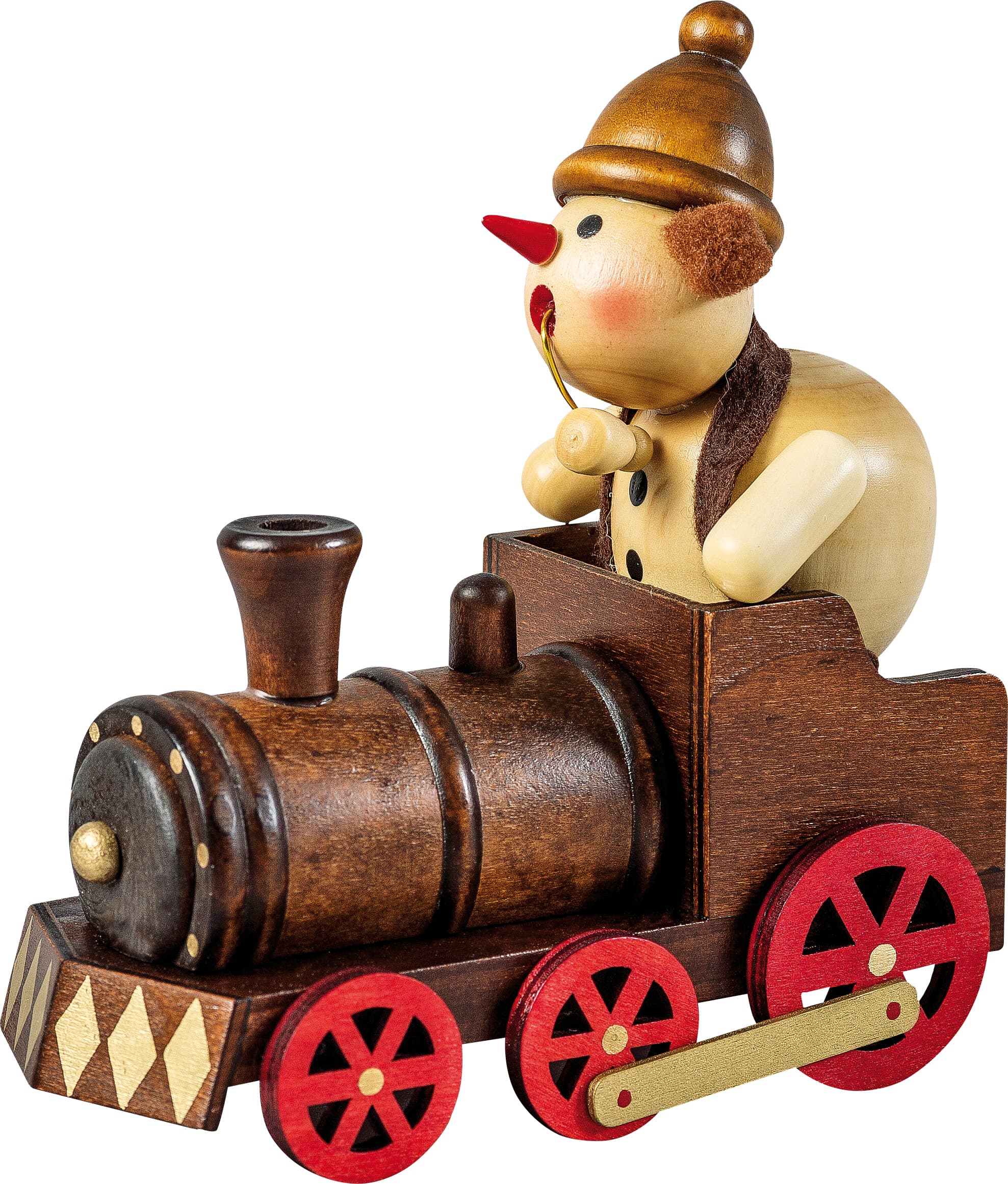 HGD Räucher-Dampflok mit Schneemann und doppelter Räucherfunktion