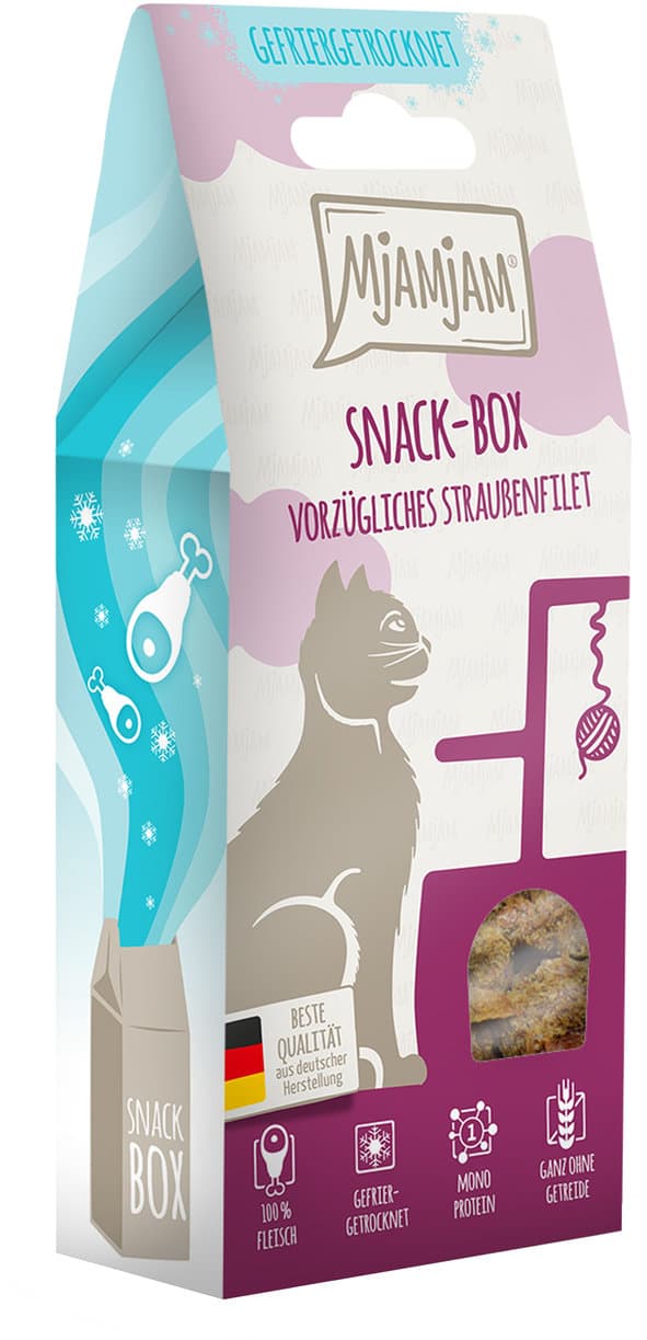 MjAMjAM Katzensnack Vorzügliches Straußenfilet
