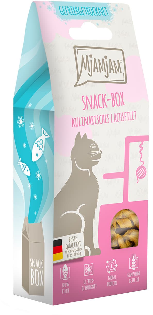 MjAMjAM Katzensnack Kulinarisches Lachsfilet