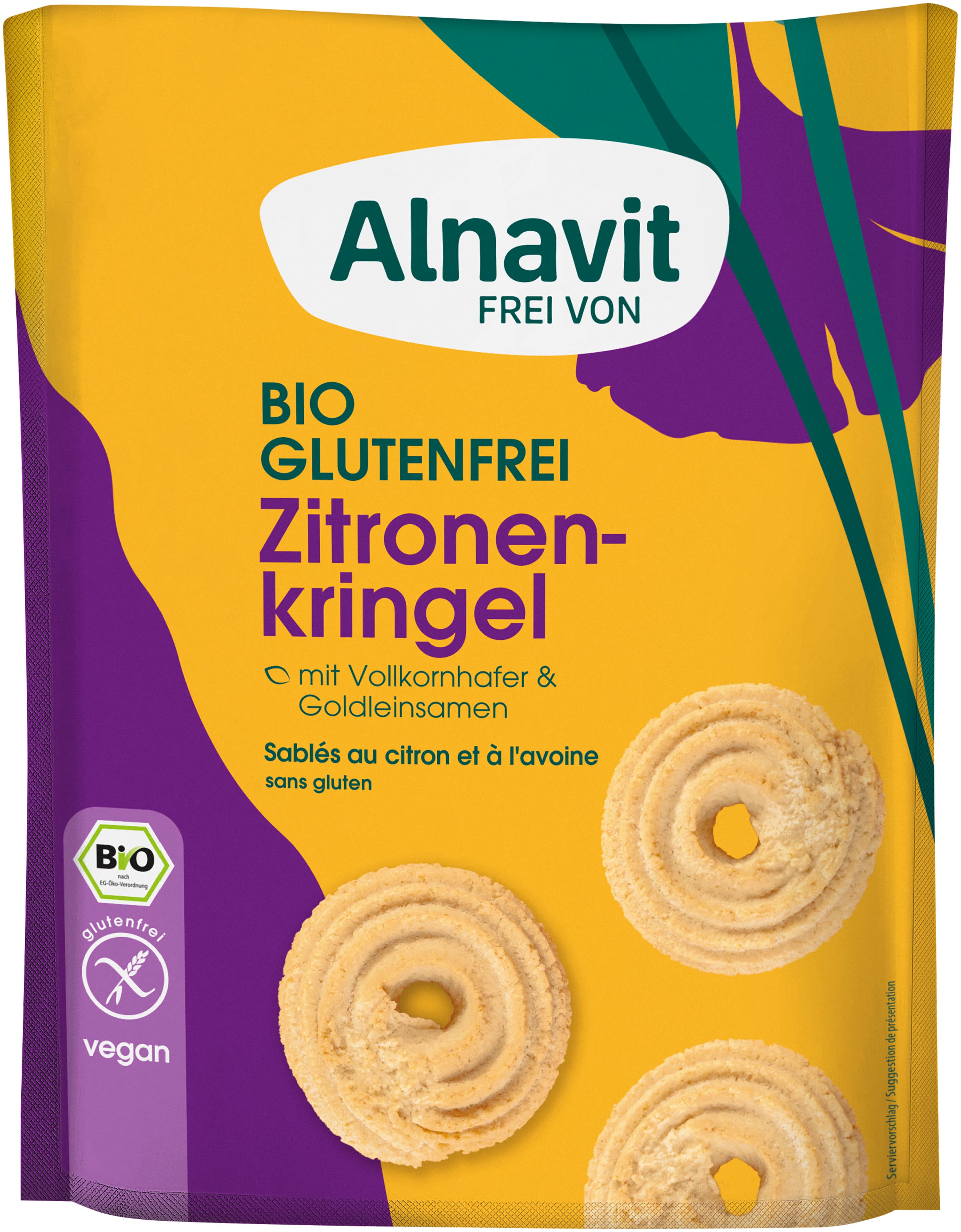 Alnavit Bio Zitronenkringel glutenfrei