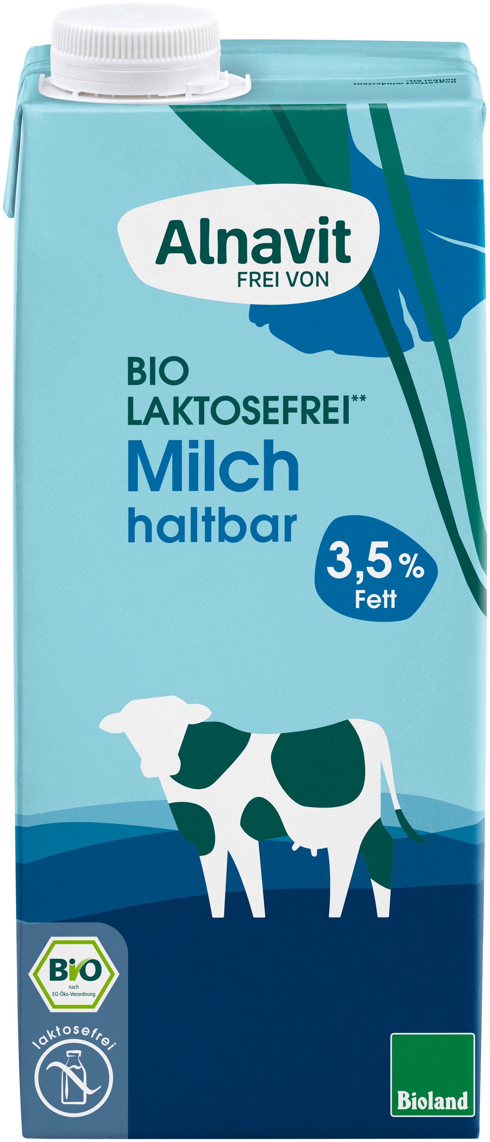 Alnavit Bio Laktosefreie haltbare Milch 3,5 % Fett