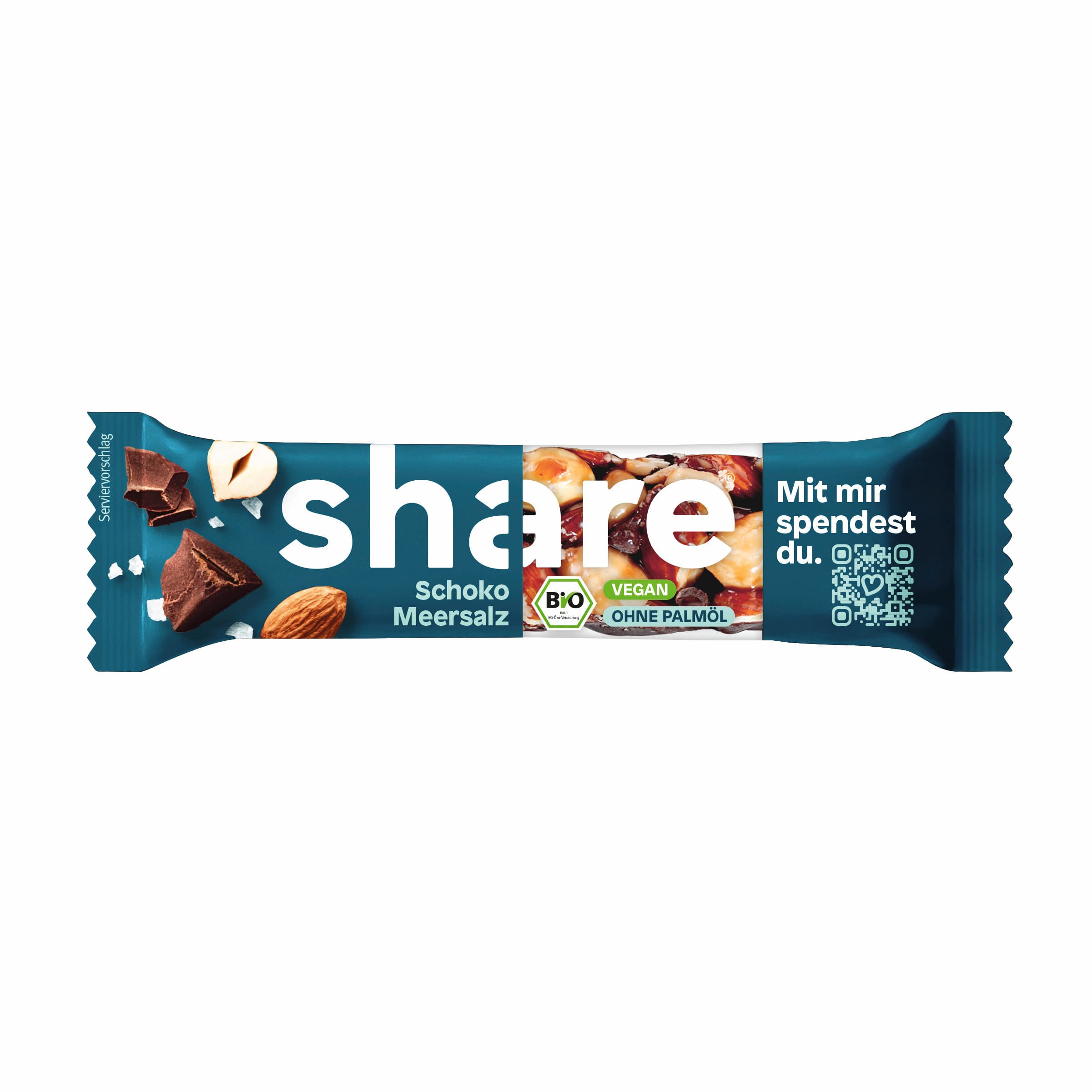 share Bio Nussriegel Dunkle Schokolade Meersalz
