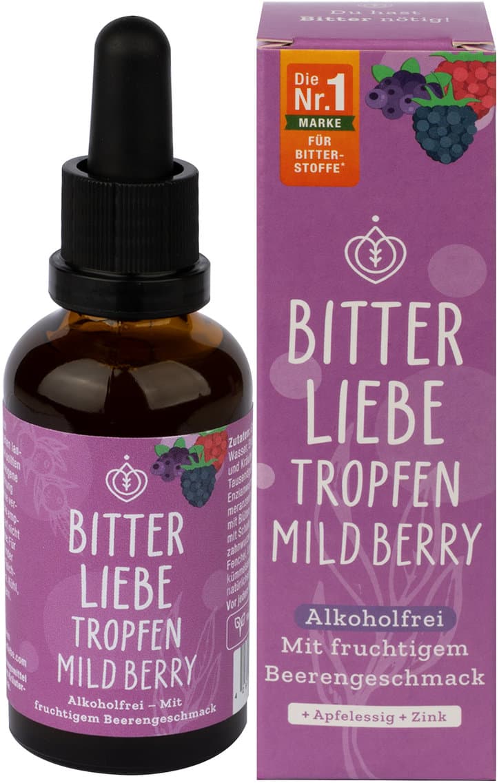 BitterLiebe Tropfen Mild Berry alkoholfrei