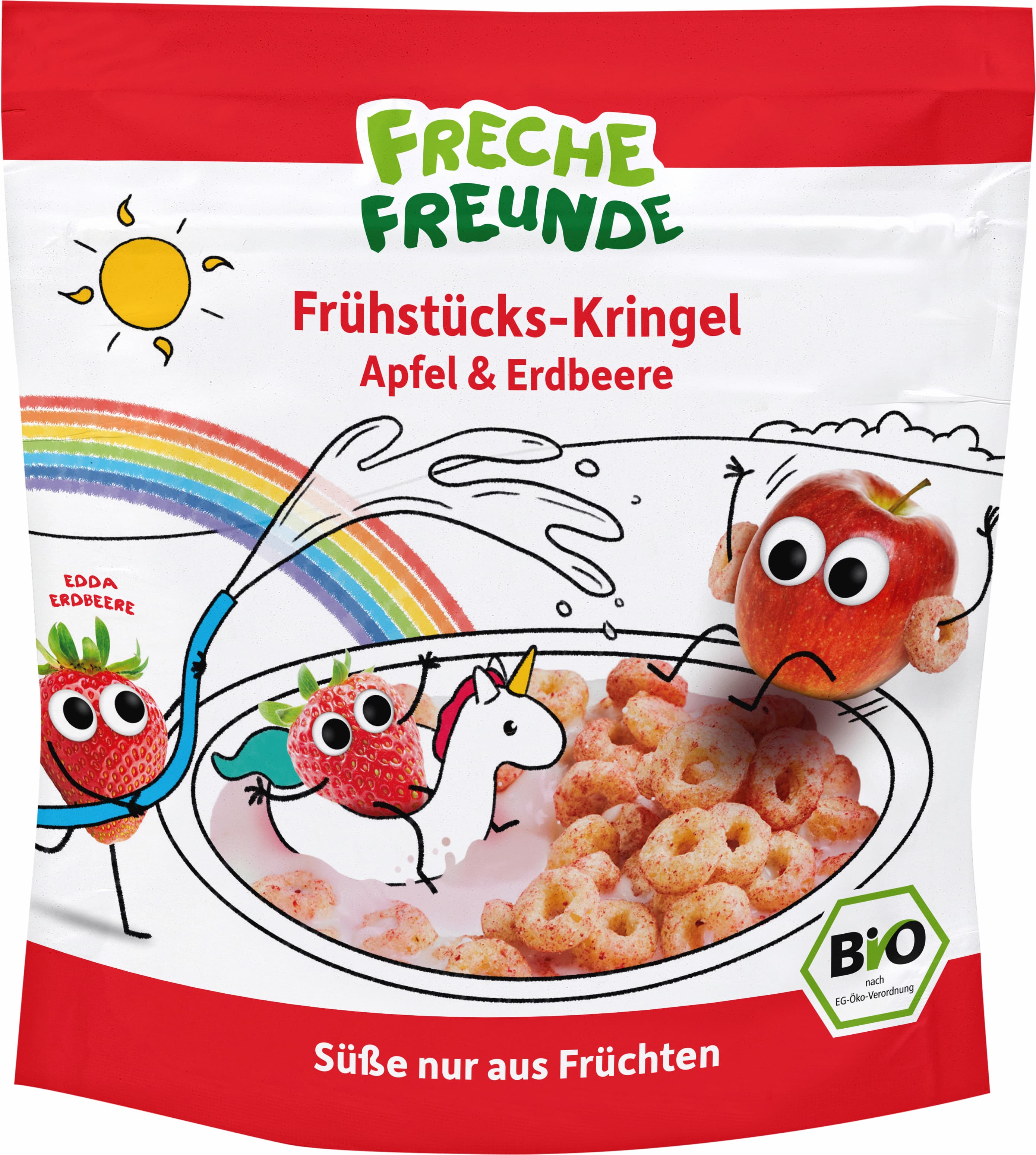 Freche Freunde Bio Frühstücks-Kringel Apfel & Erdbeere