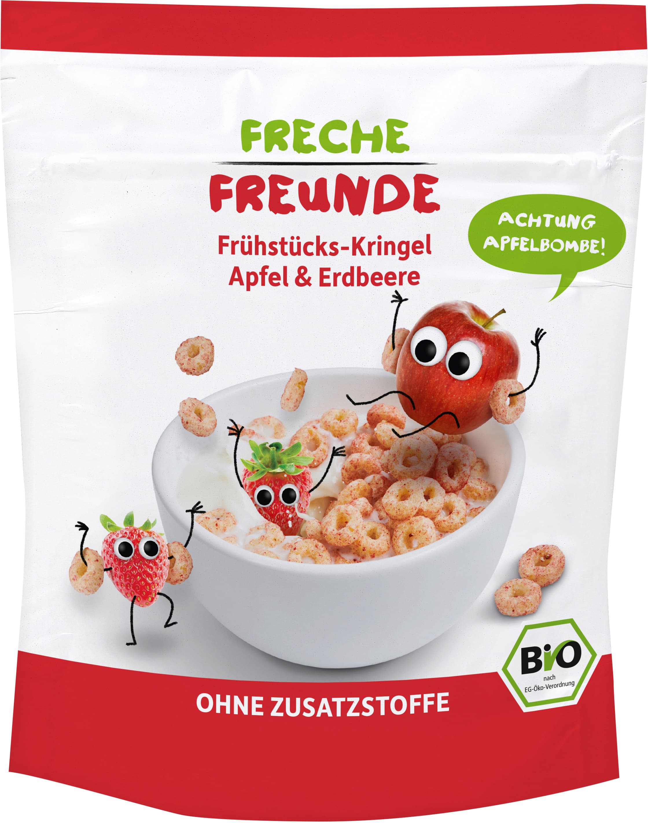 Freche Freunde Bio Frühstücks-Kringel Apfel & Erdbeere