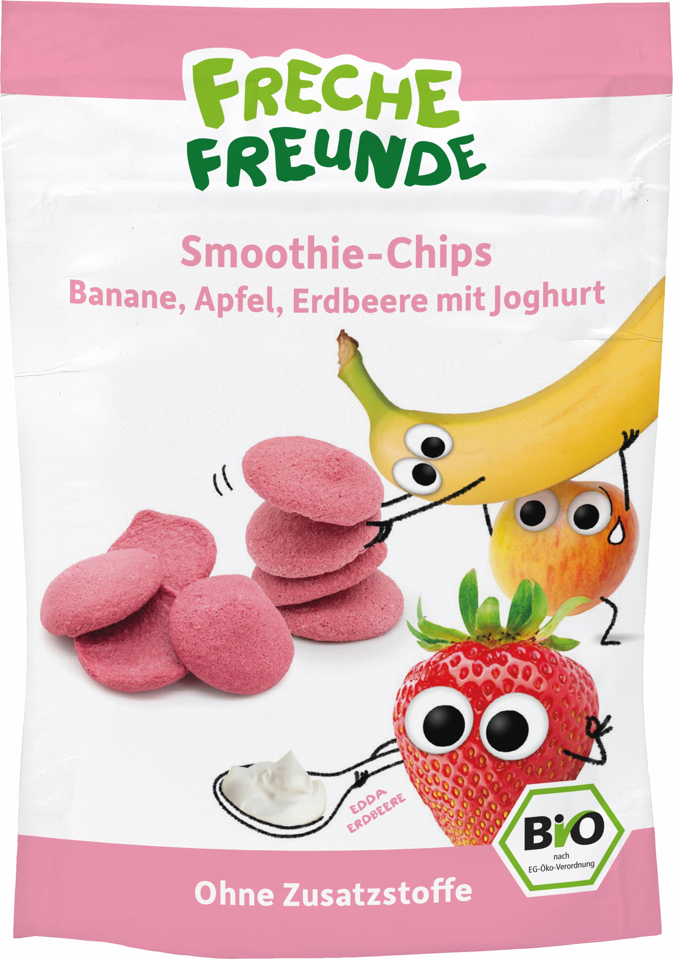 Freche Freunde Bio Smoothie-Chips Banane, Apfel, Erdbeere mit Joghurt