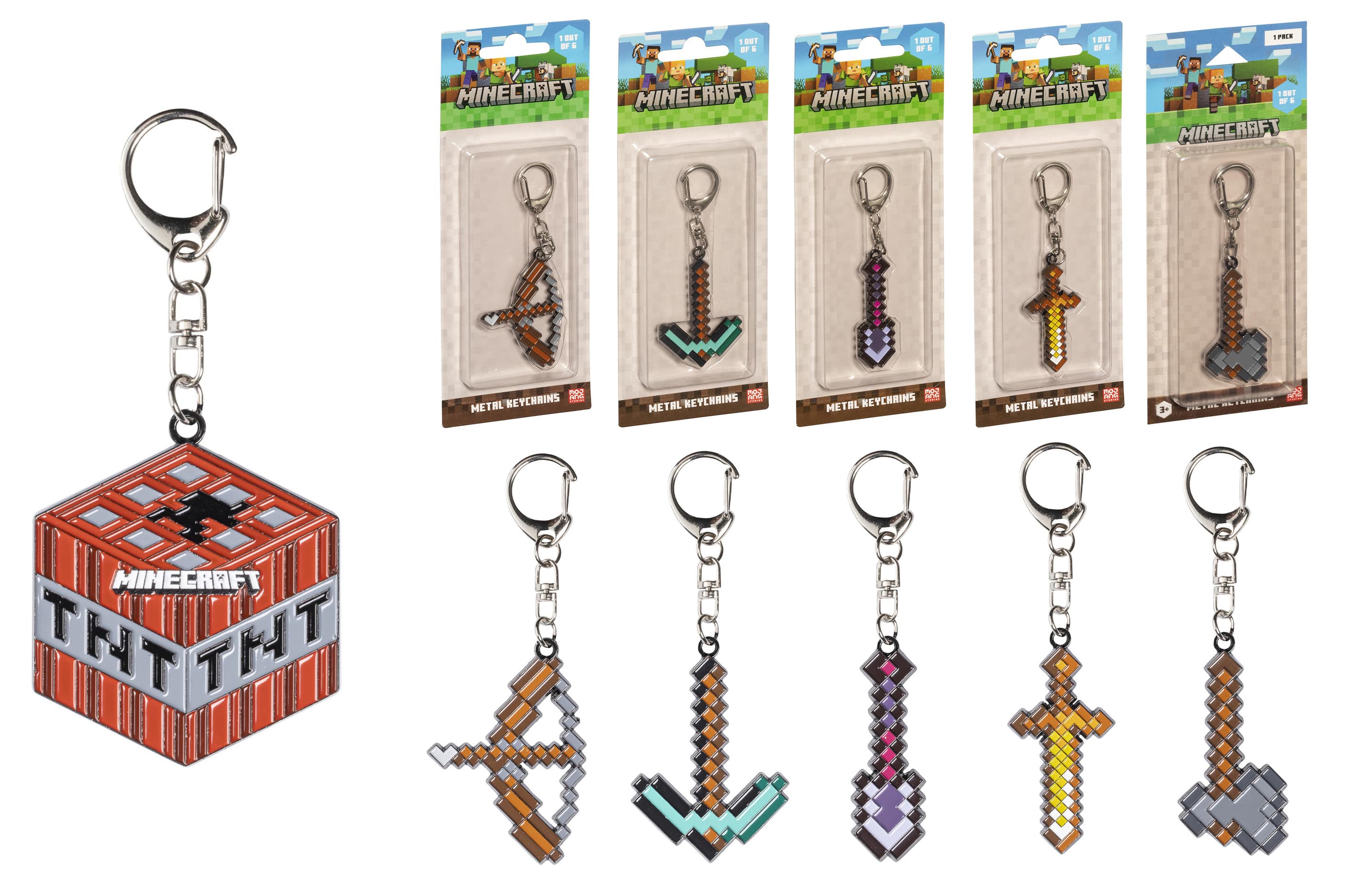 Minecraft - Metall Schlüsselanhänger