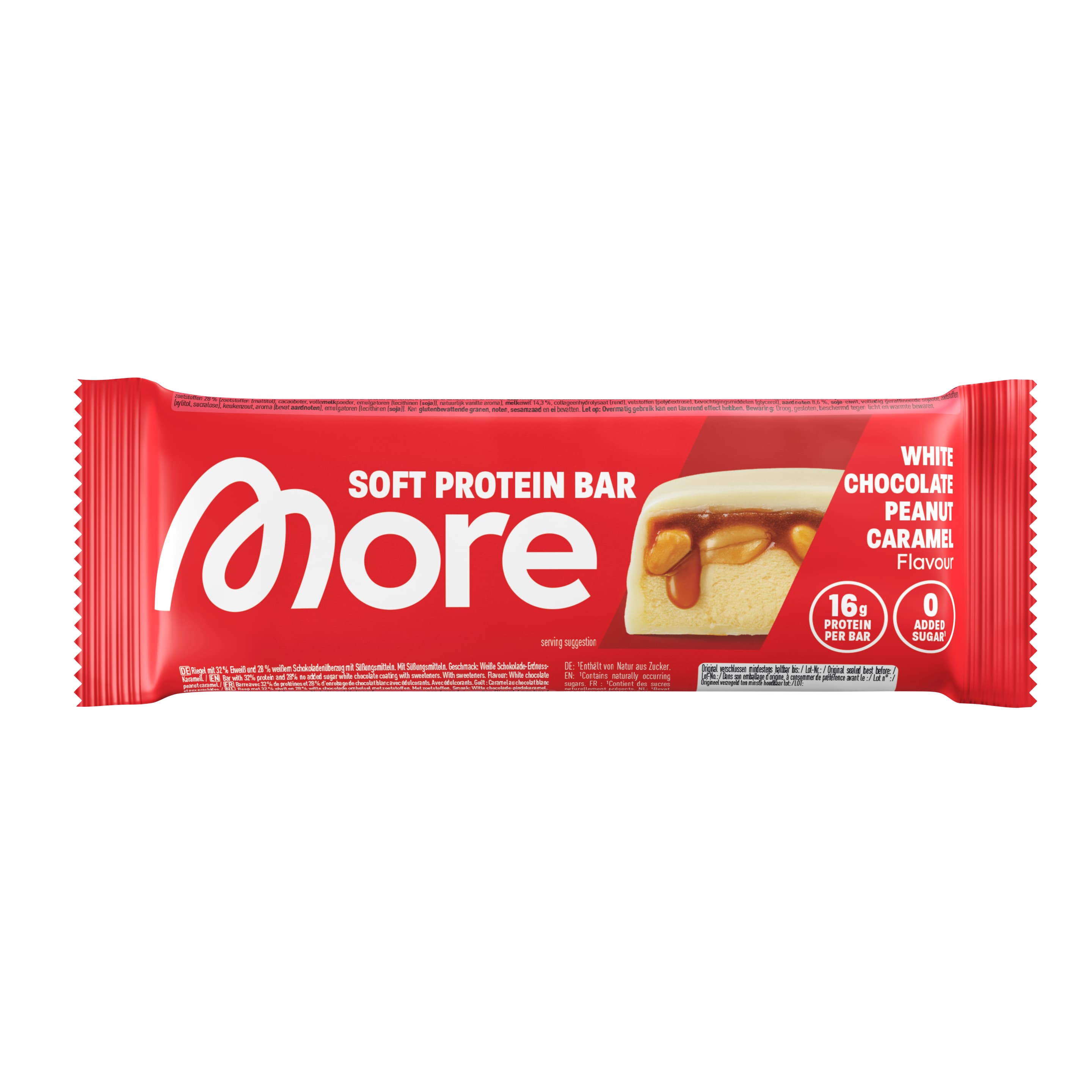 More Proteinriegel Soft Bars White Chocolate Peanut Caramel