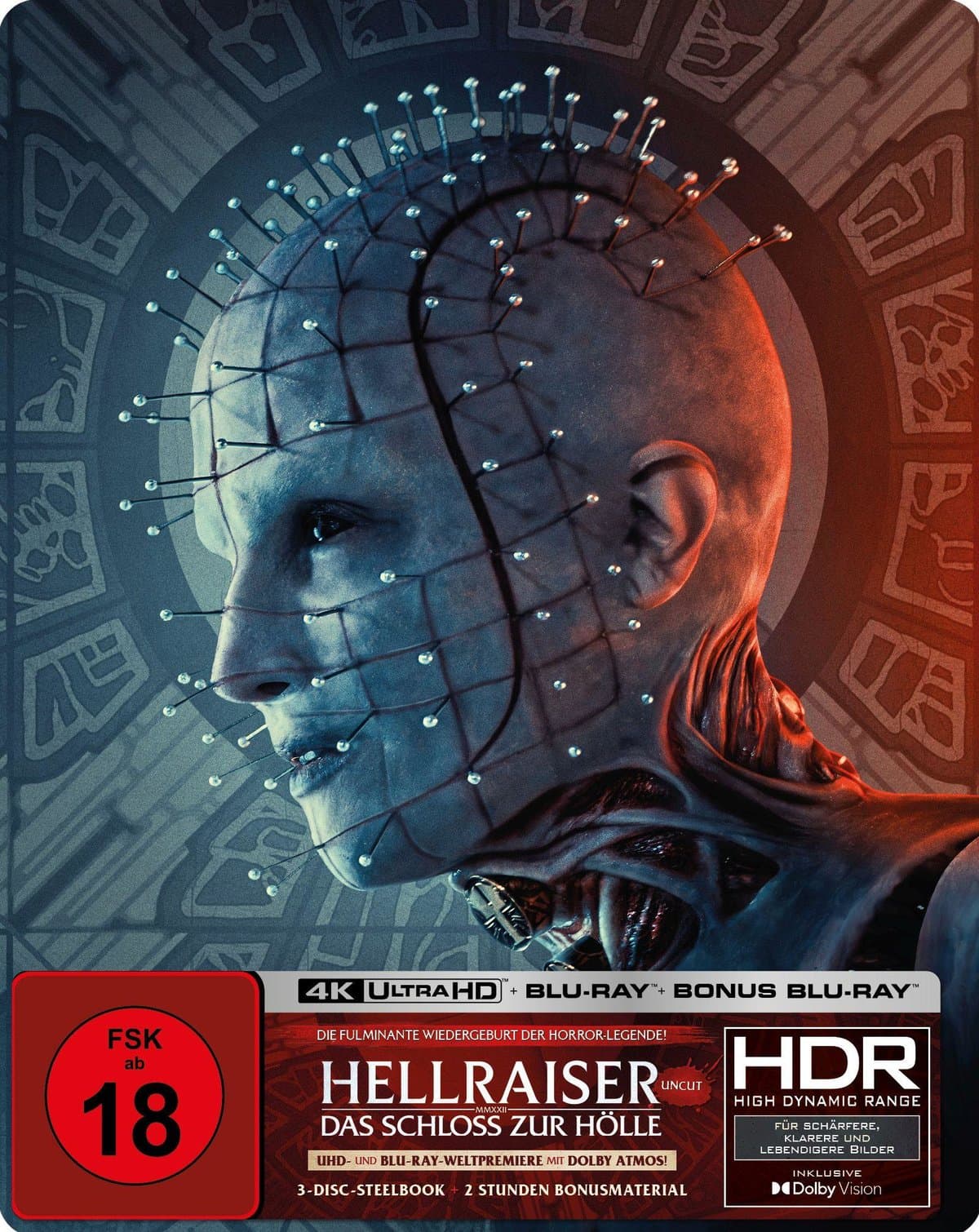 Hellraiser - Das Schloss zur Hölle - Steelbook - Limited Edition (4K Ultra HD + Blu-ray + Bonus-Blu-ray)
