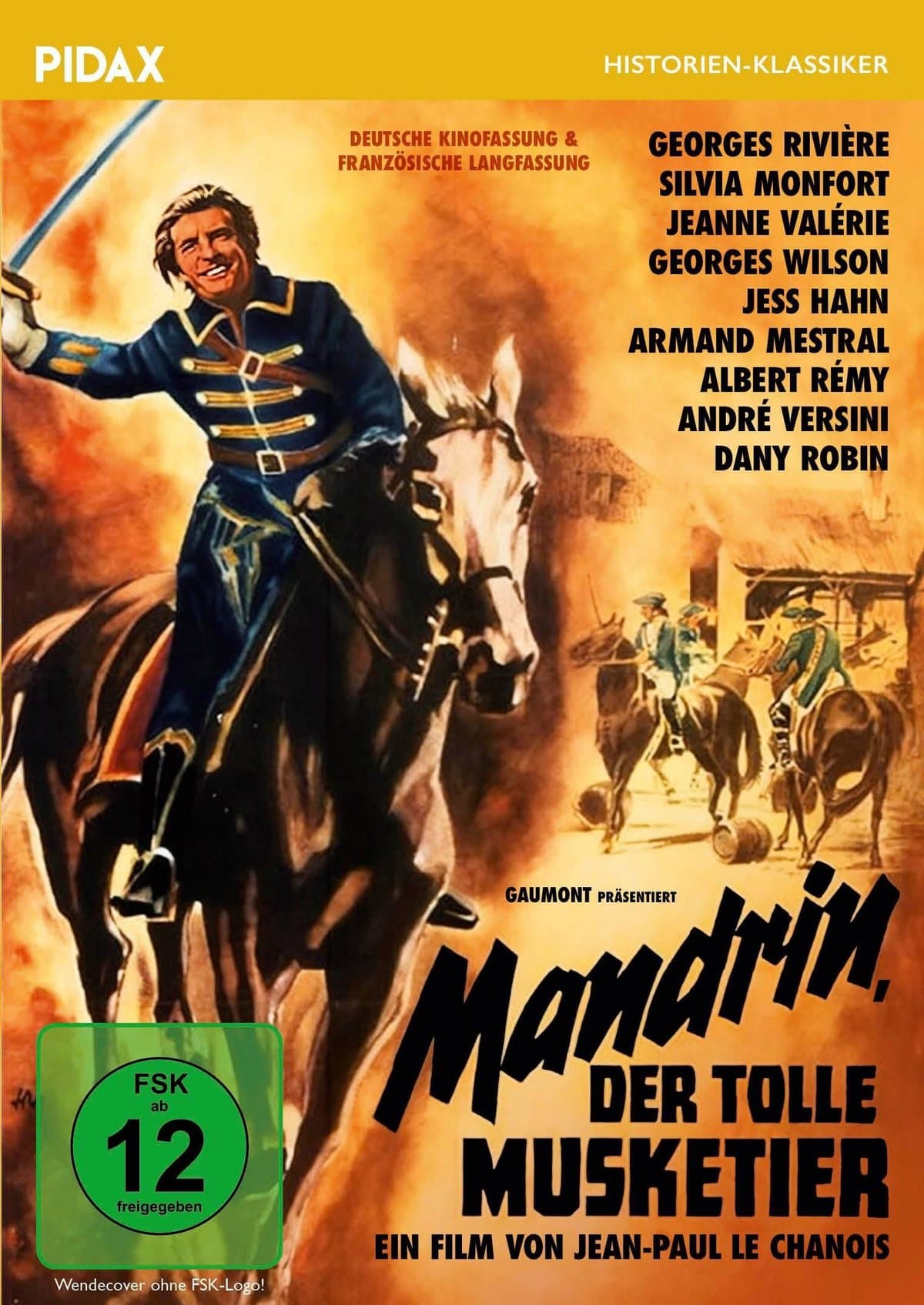 Mandrin, der tolle Musketier / Abenteuerfilm von Jean-Paul Le Chanois („Die Elenden“) (Pidax Film-Klassiker)