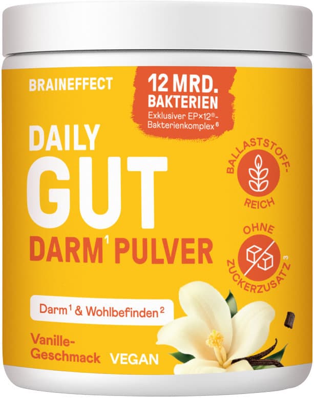BRAINEFFECT Daily Gut Darm Pulver Vanille