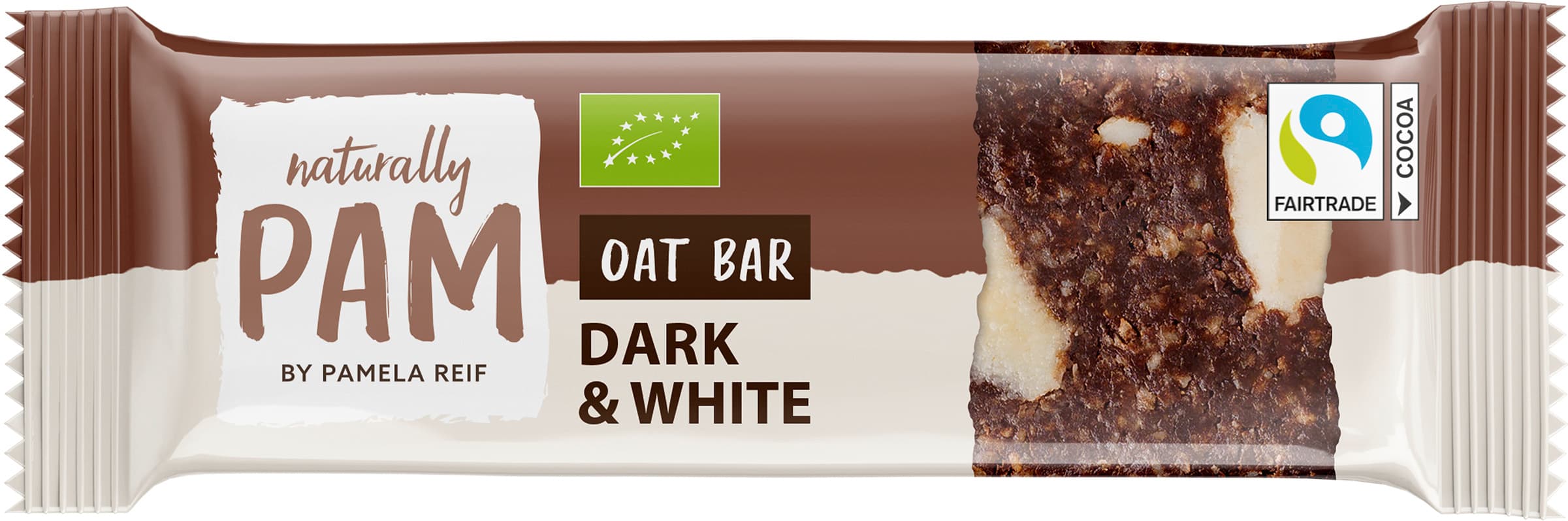 naturally PAM Bio Oat Bar Dark & White