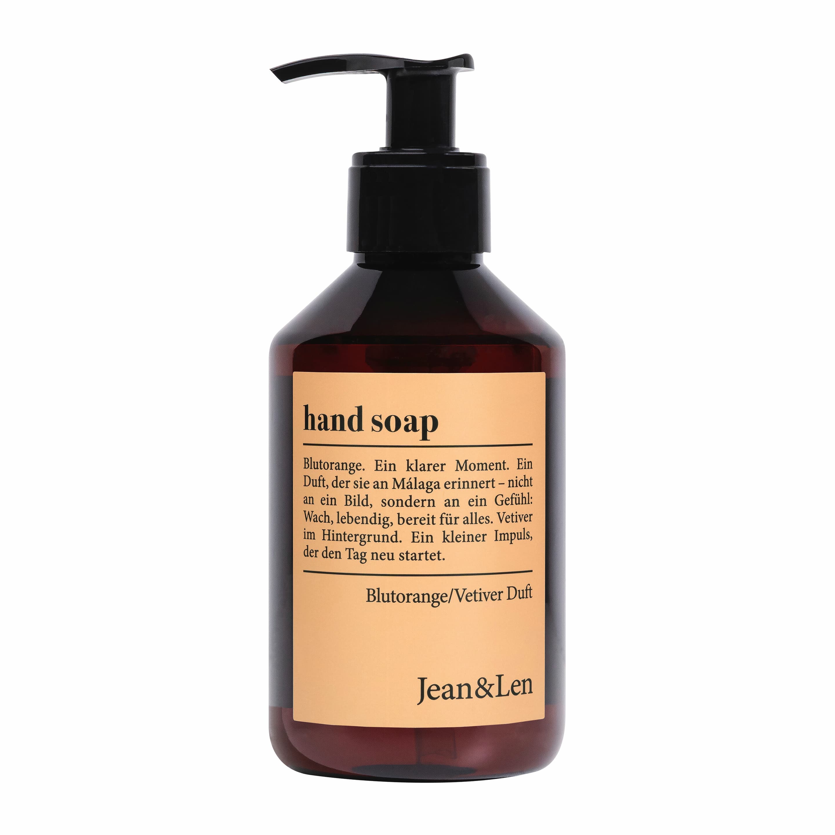 Jean&Len Flüssigseife Blutorange & Vetiver