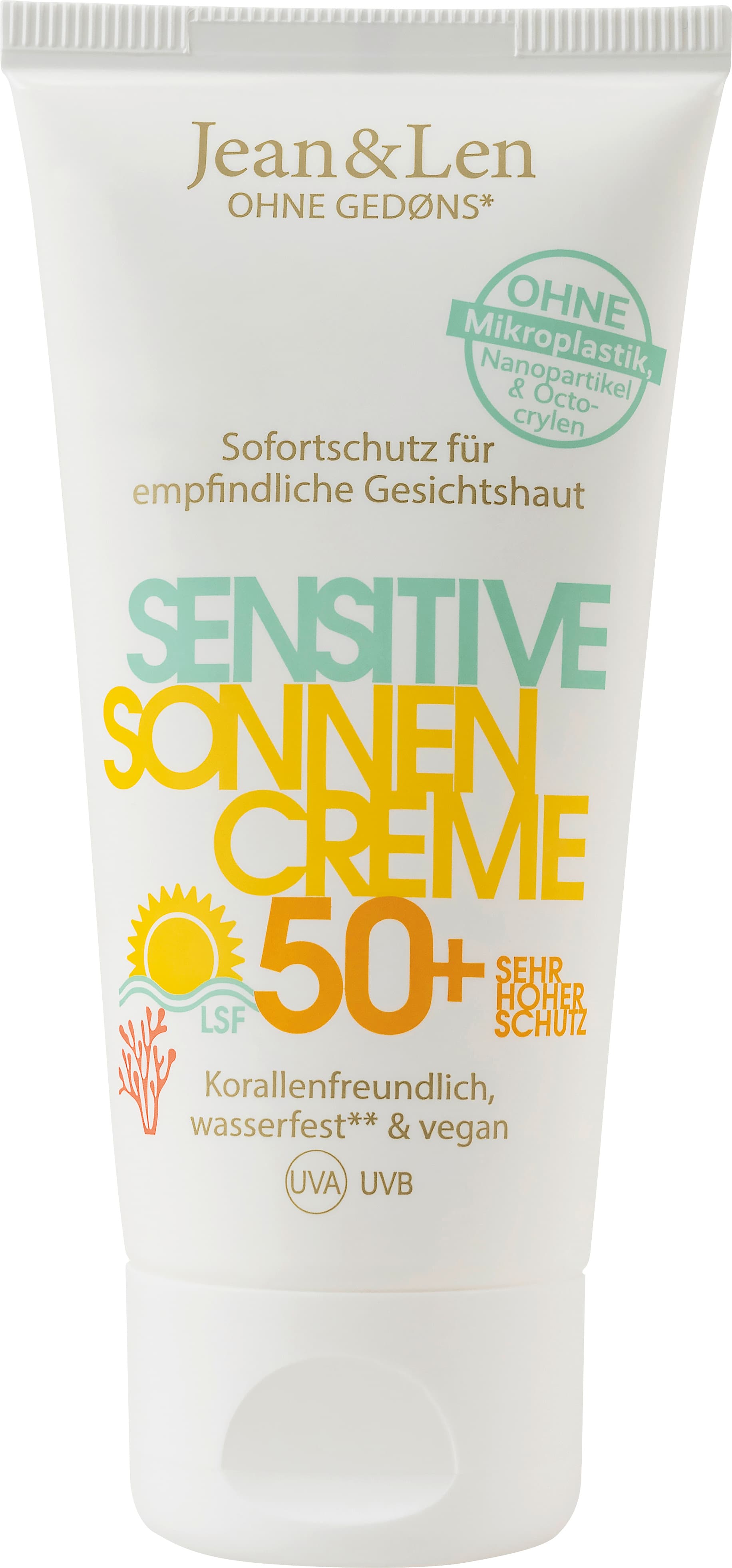 Jean&Len Sensitiv Sonnencreme Gesicht LSF 50+